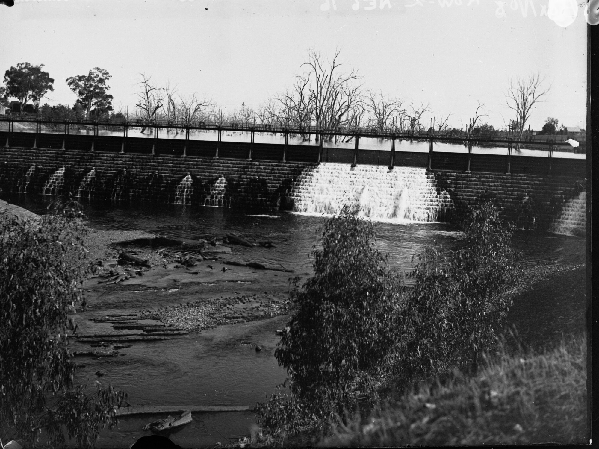 River Murray view showing a lock