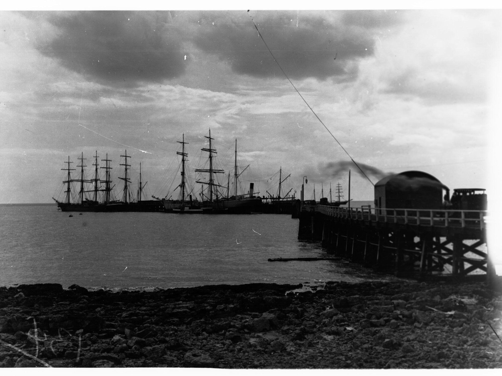 Wallaroo Showing Sailing Ships