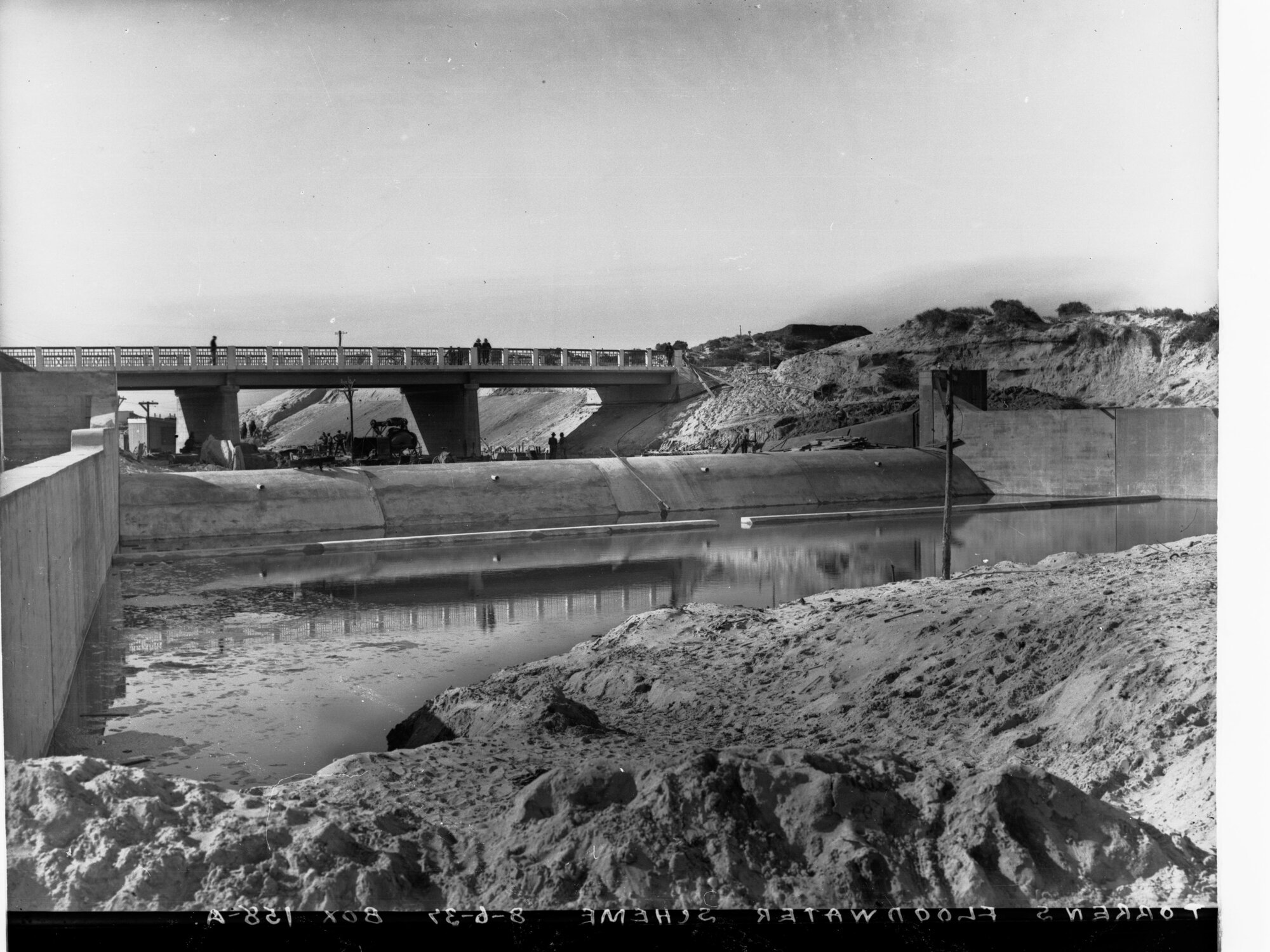Torrens Flood Water Scheme Showing Men at Work