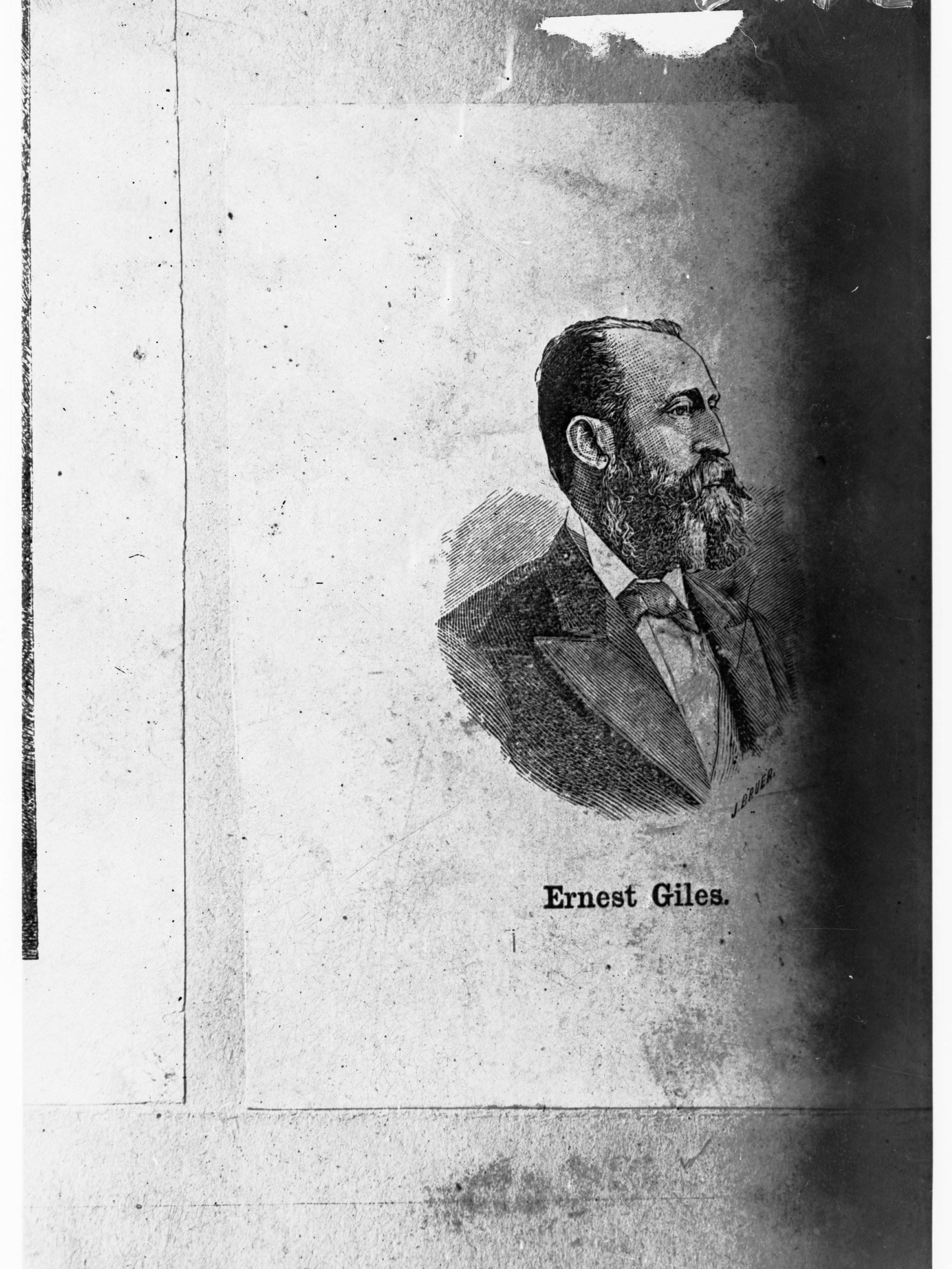 Portrait of Ernest Giles  (1835- 1897)