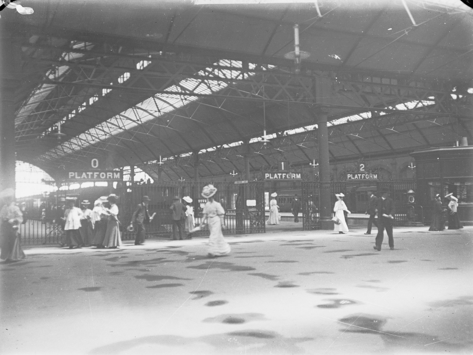 Adelaide Railway Station in the 1800's