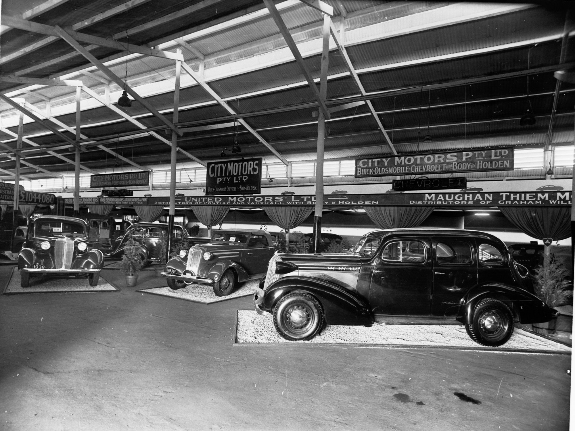 Automobile Exhibit at centenary exhibition