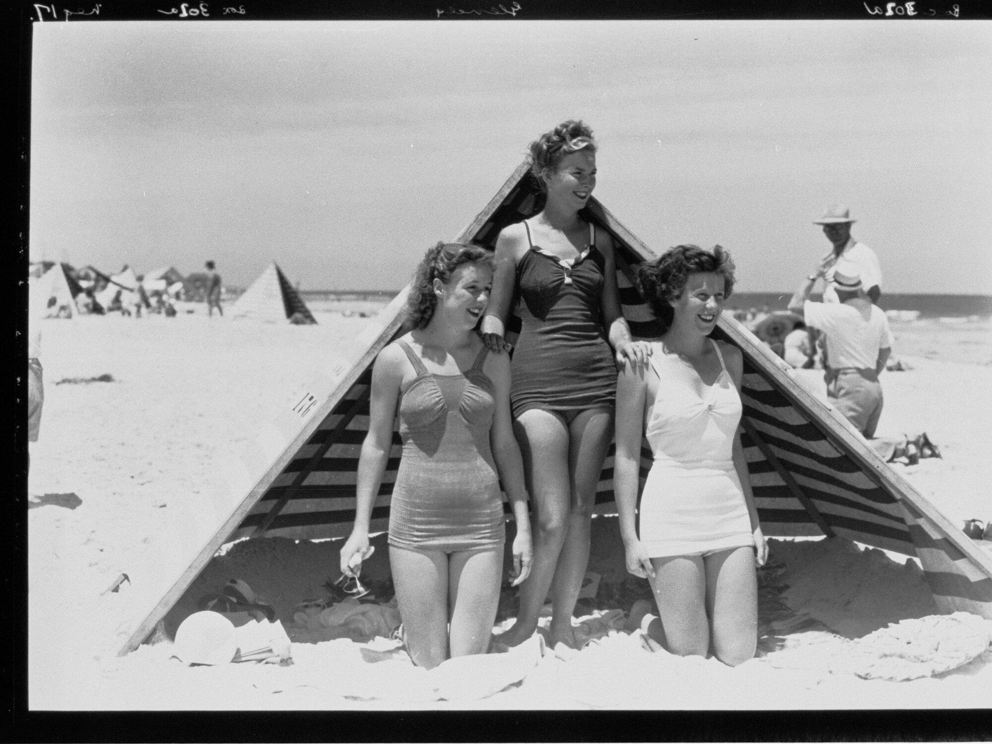 Three women on Glenelg Beach
