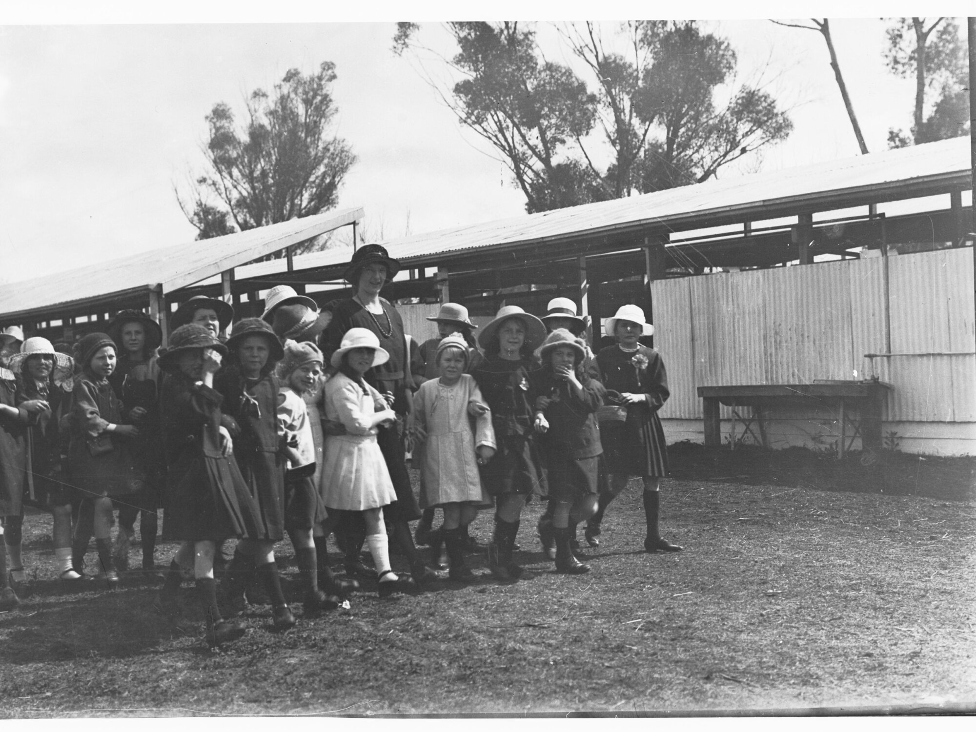 Children with their teachers at Royal Adelaide Show  Exhibition Building, North Terrace