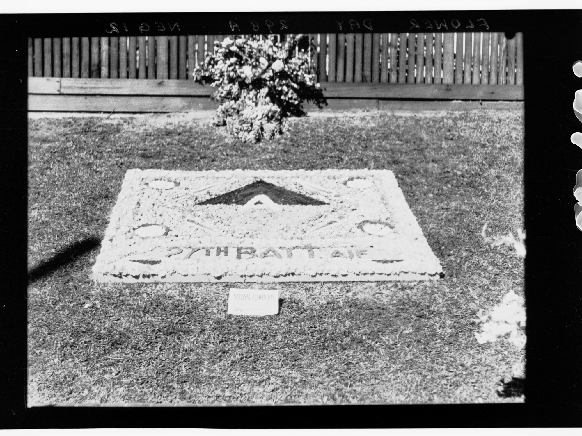 Flower Day - exhibit in ground (27th Batt AIF)