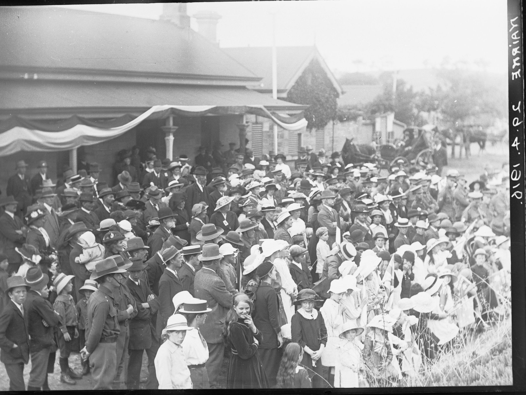 Mr Anstey recruiting at Nairne Railway Station