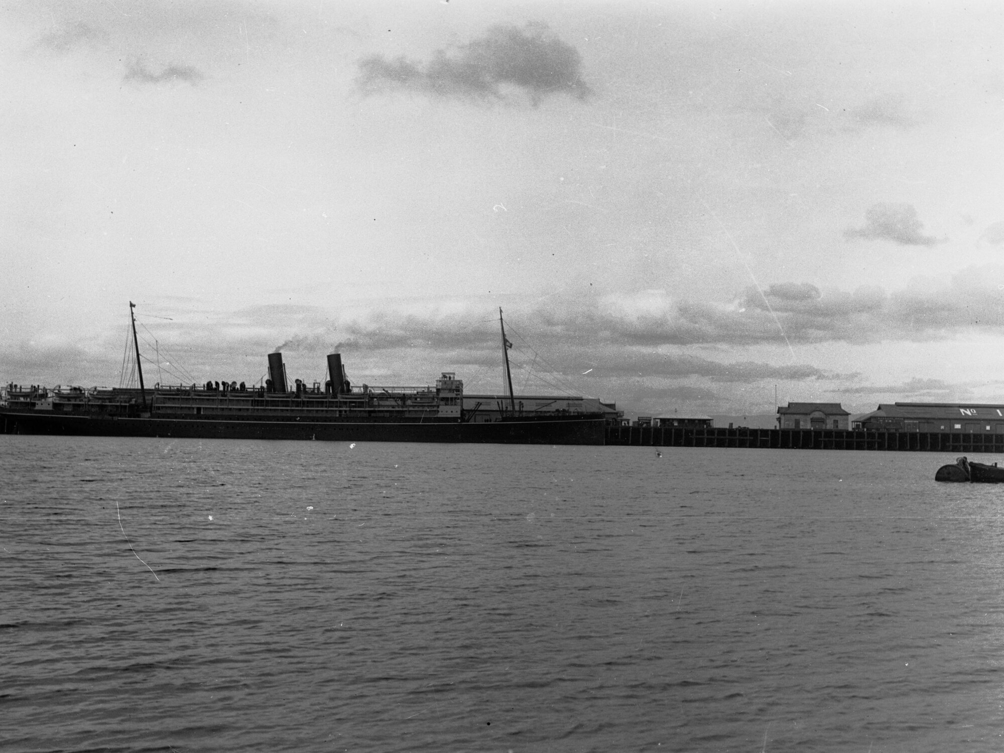 Large Steam Ship at Outer Harbor