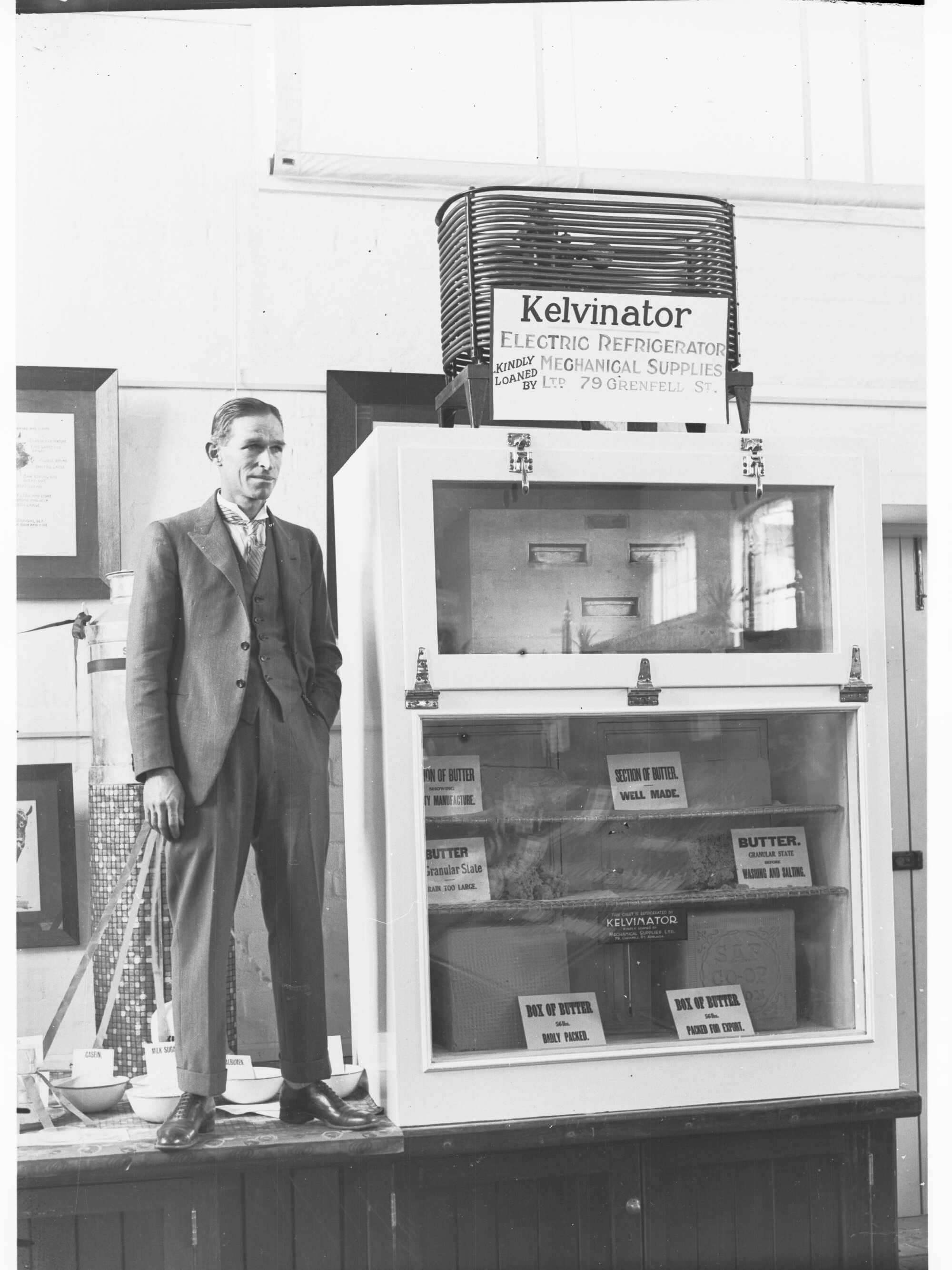 Agricultural Department showing butter exhibit
