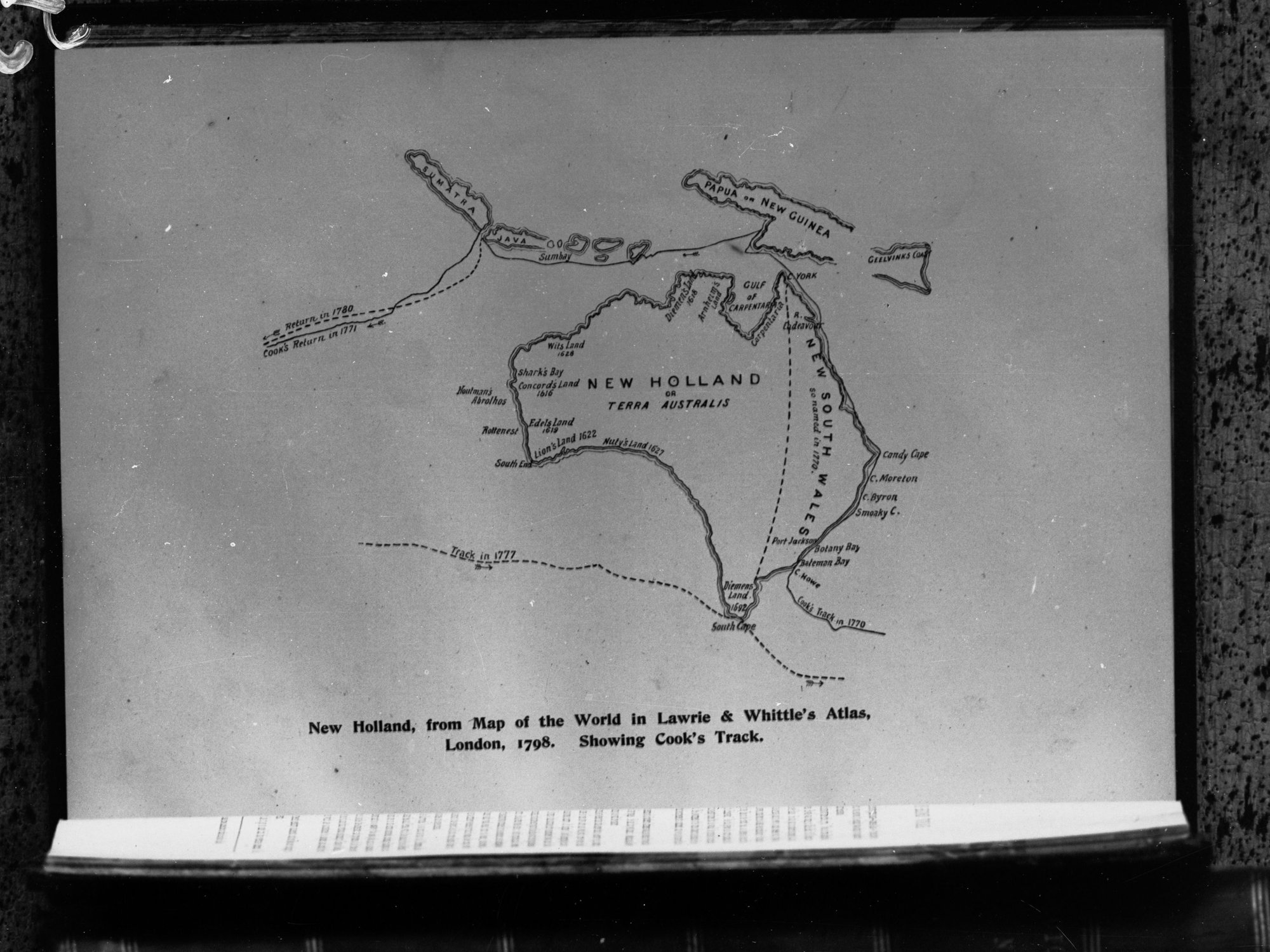 Map of "New Holland" - 1798