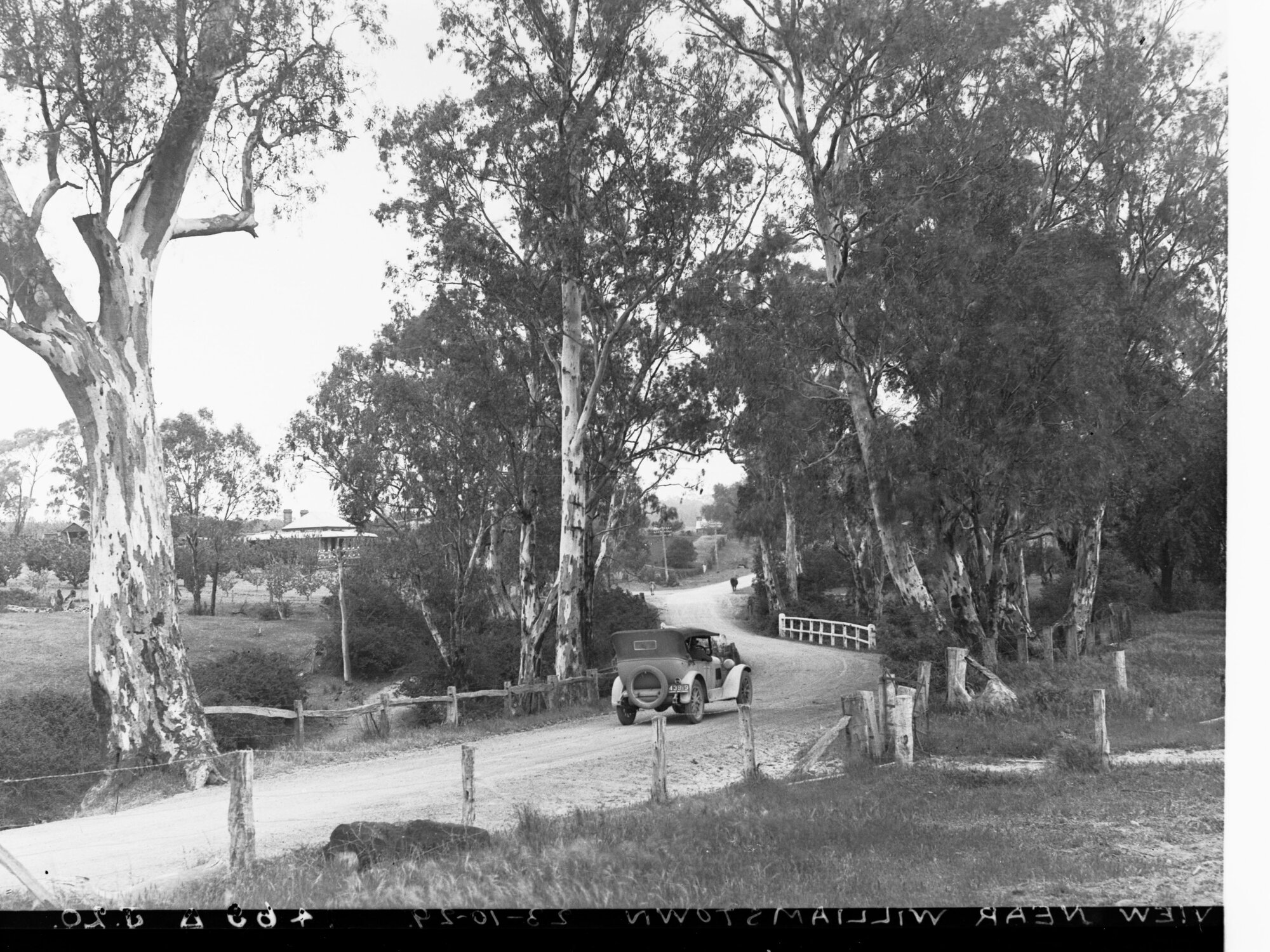 Automobile on a Road Near Williamstown