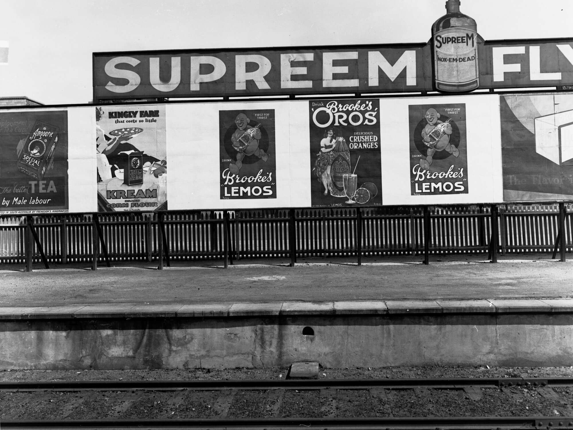 Advertisement Board Adelaide Railway Station