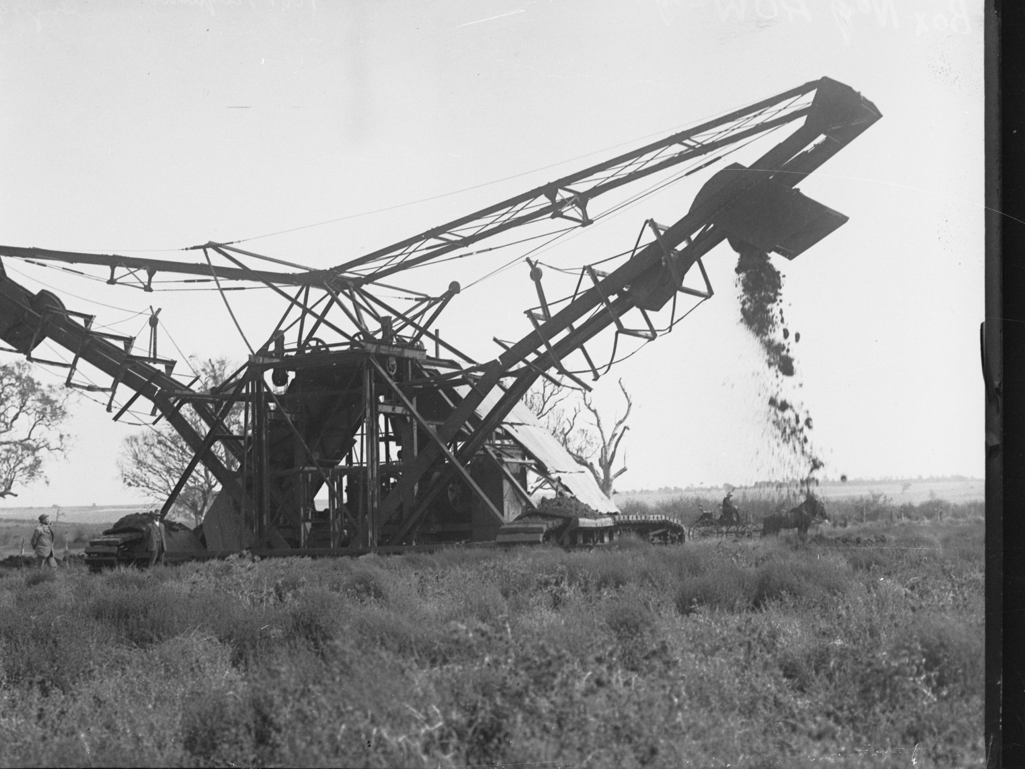 Mypolonga,  Type "A" Austin excavator digging drainage ditch