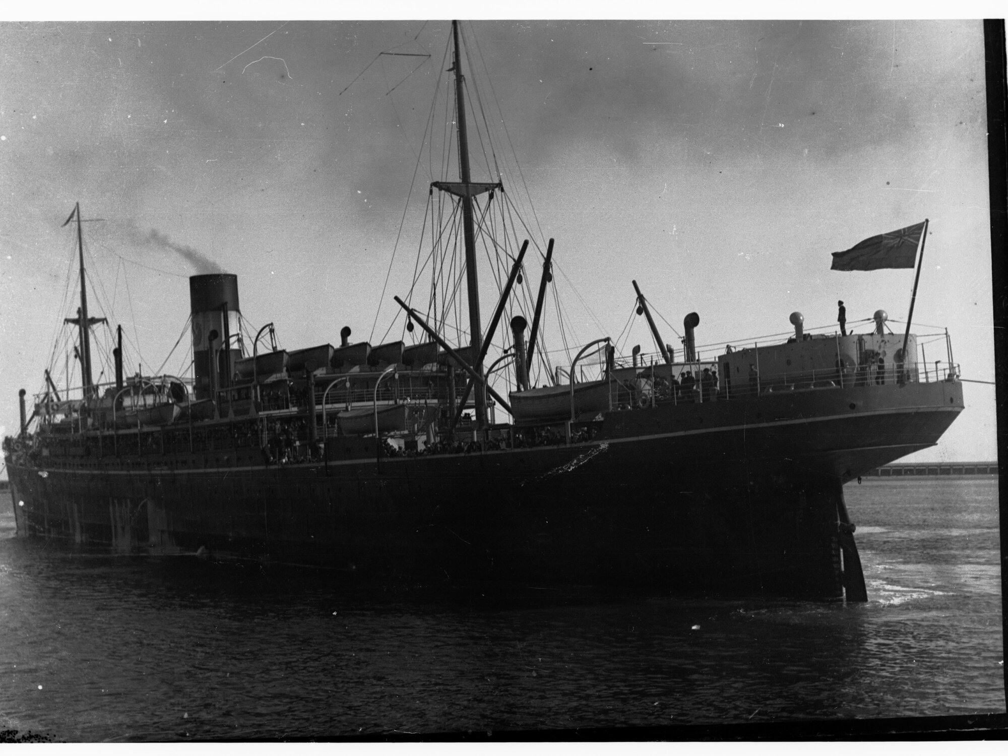 Steamship at sea