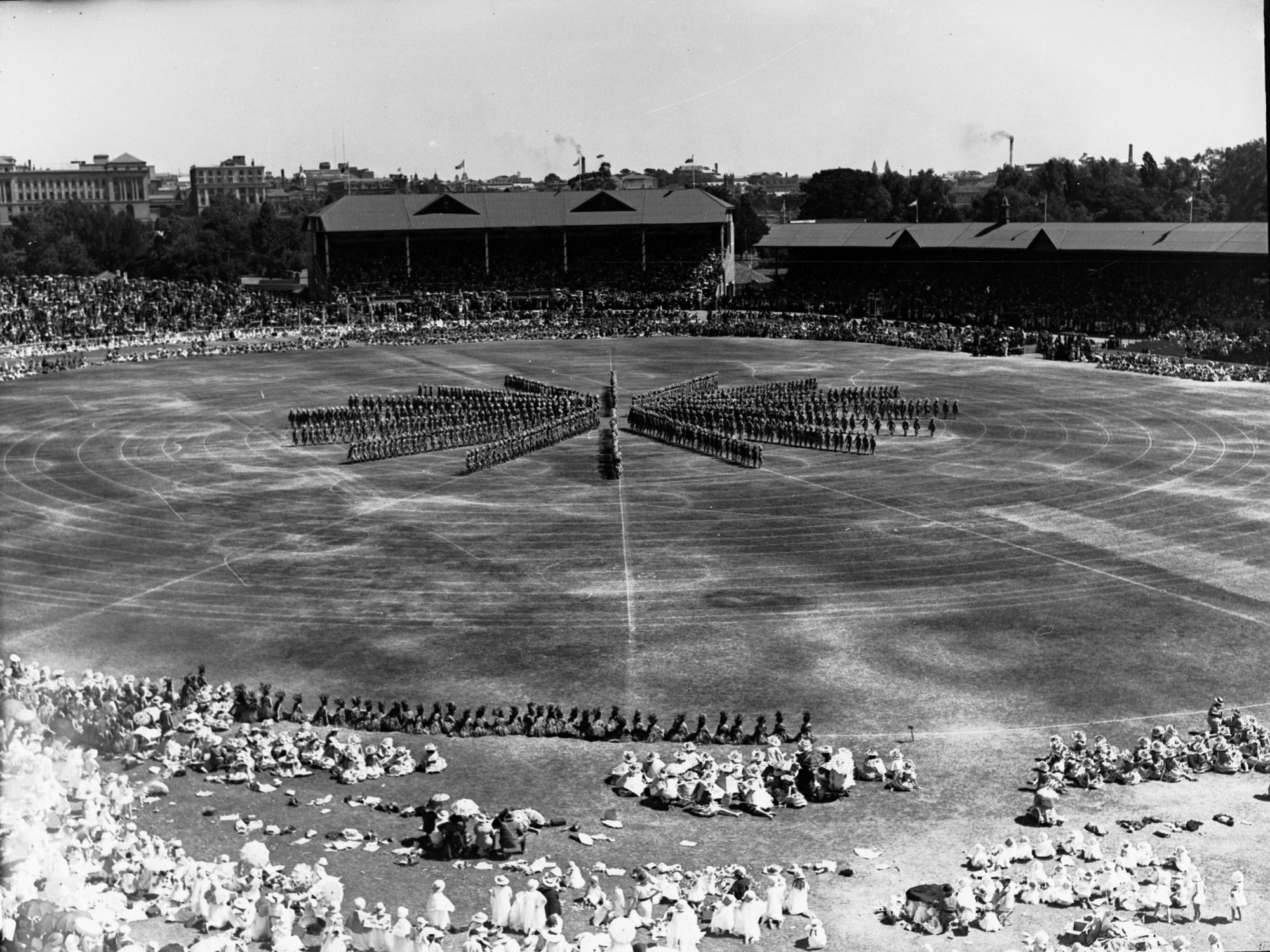 School children's pageant - Adelaide Oval for state centenary