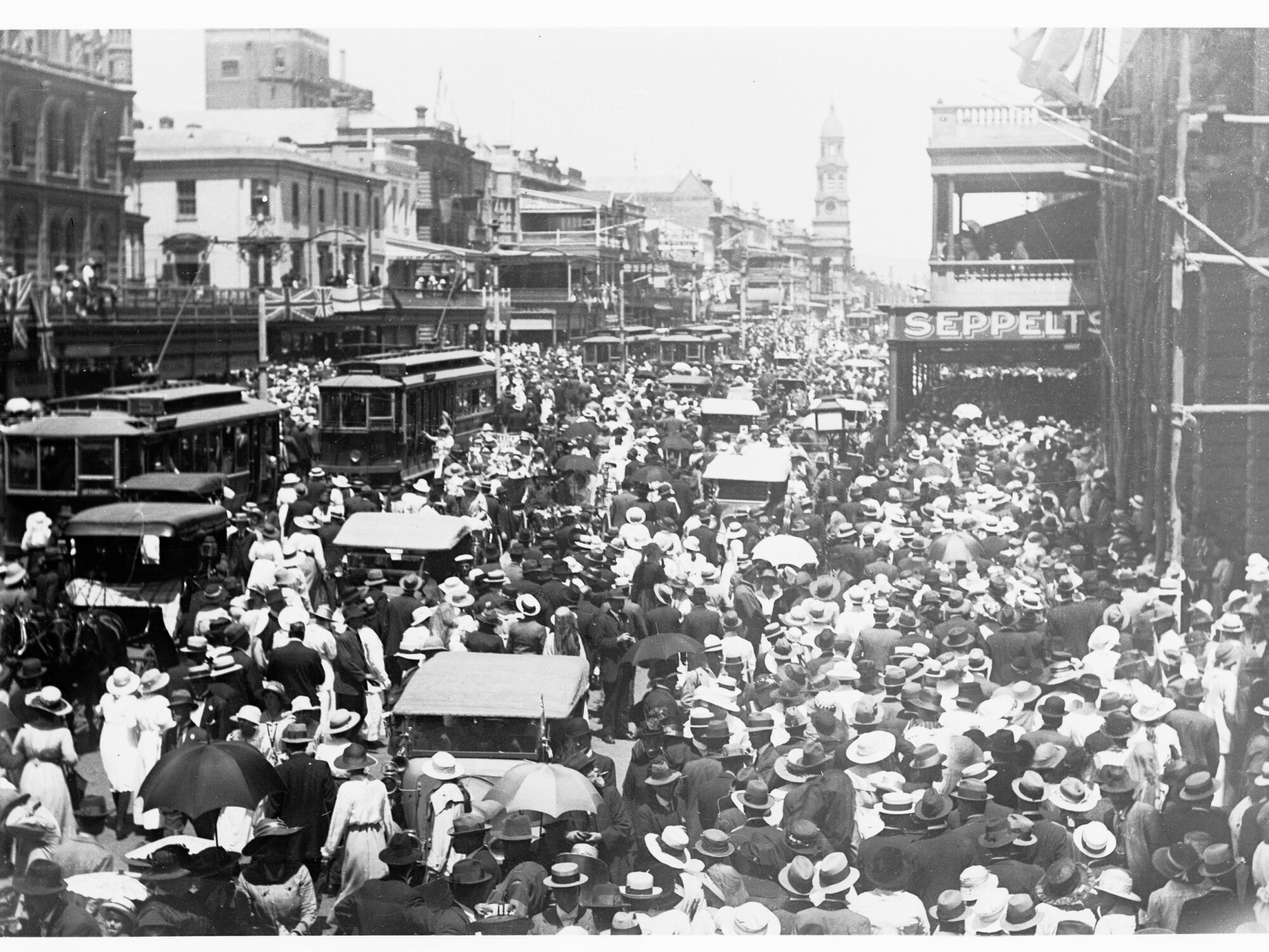Peace Day Celebrations,  King William Street