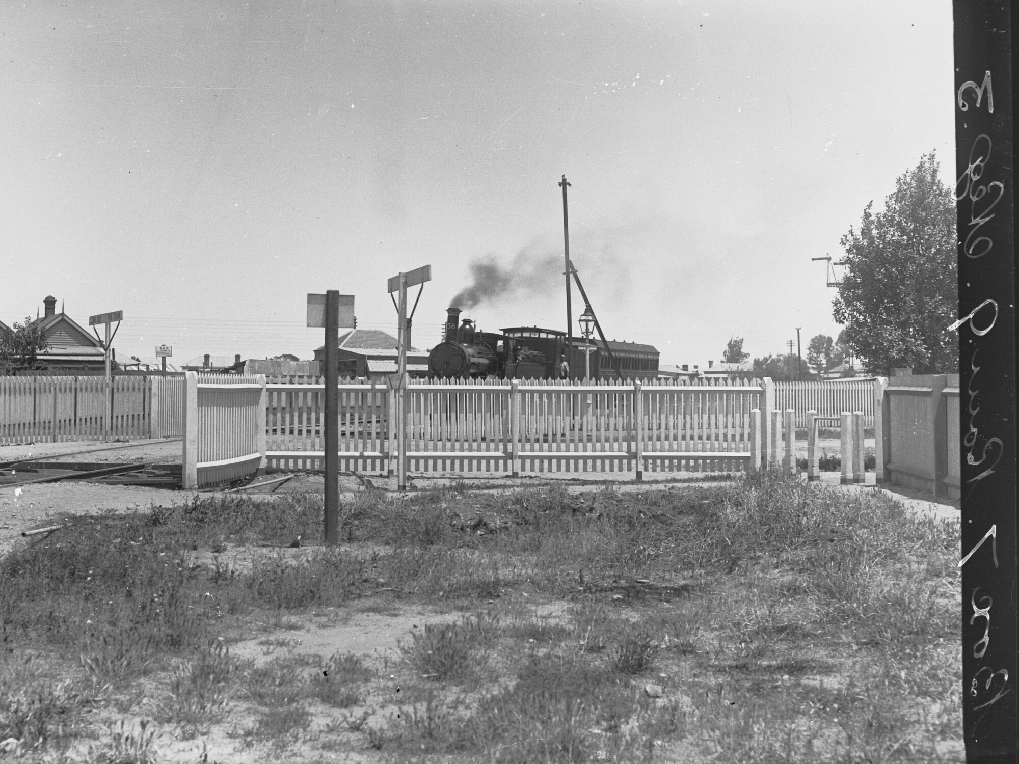Crossing on the Dry Creek Railway Line, Port Adelaide, South Australia.
