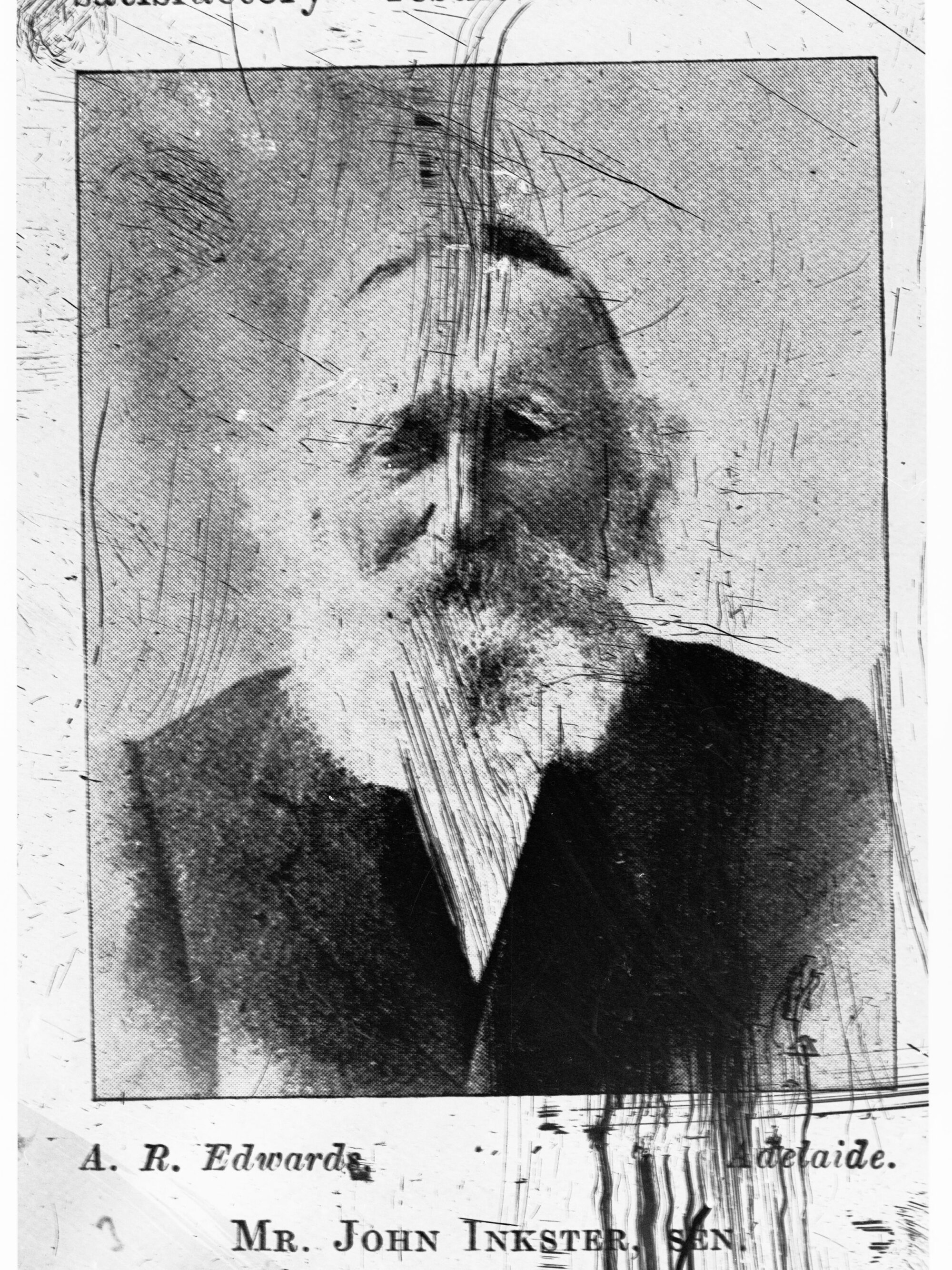 Portrait of Mr John Inkster - pastoralist (born in Shetland Islands, Sotland in 1826)