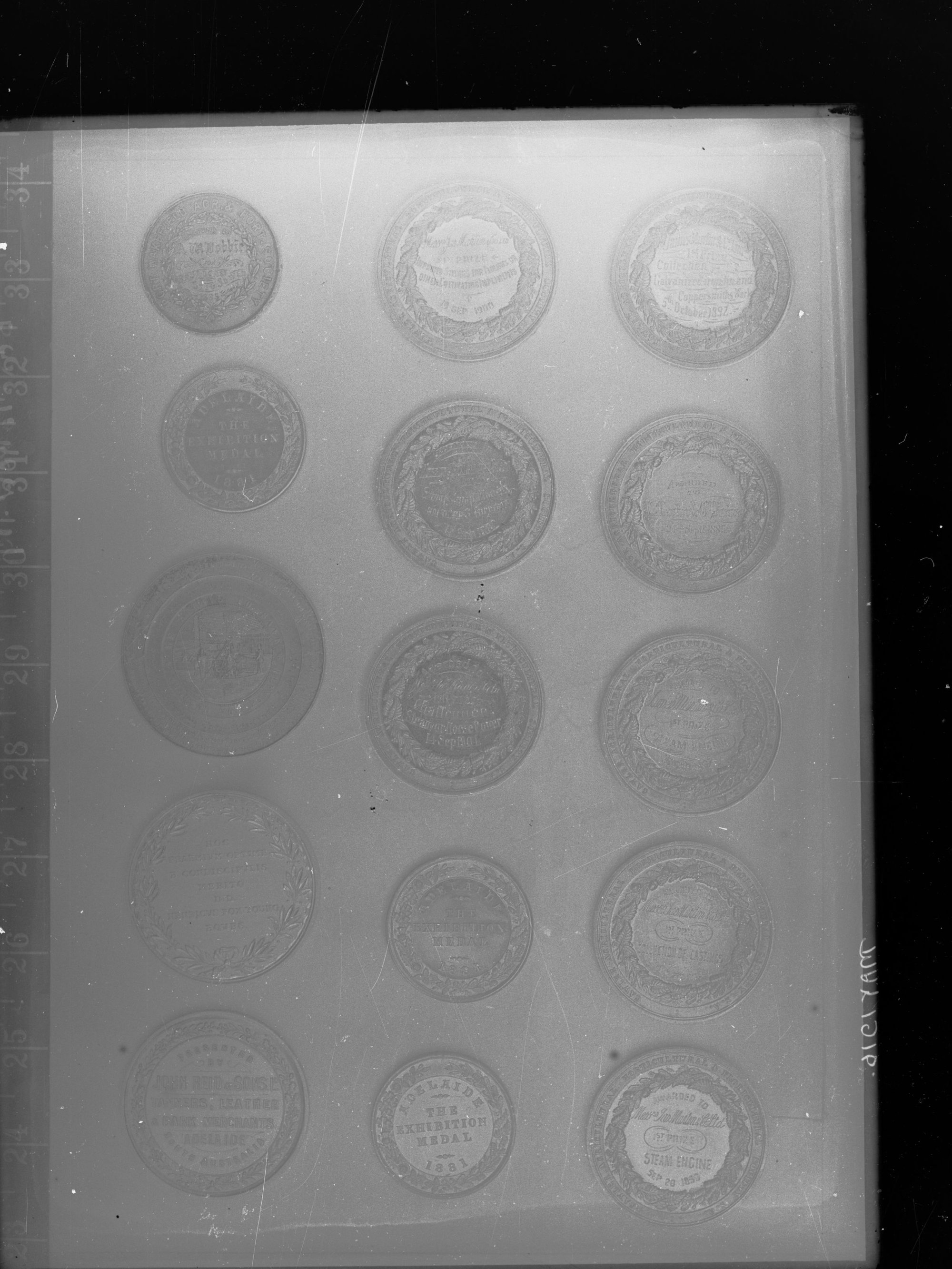Medallions - 15 different medals held in public library,(now State Library of South Australia)