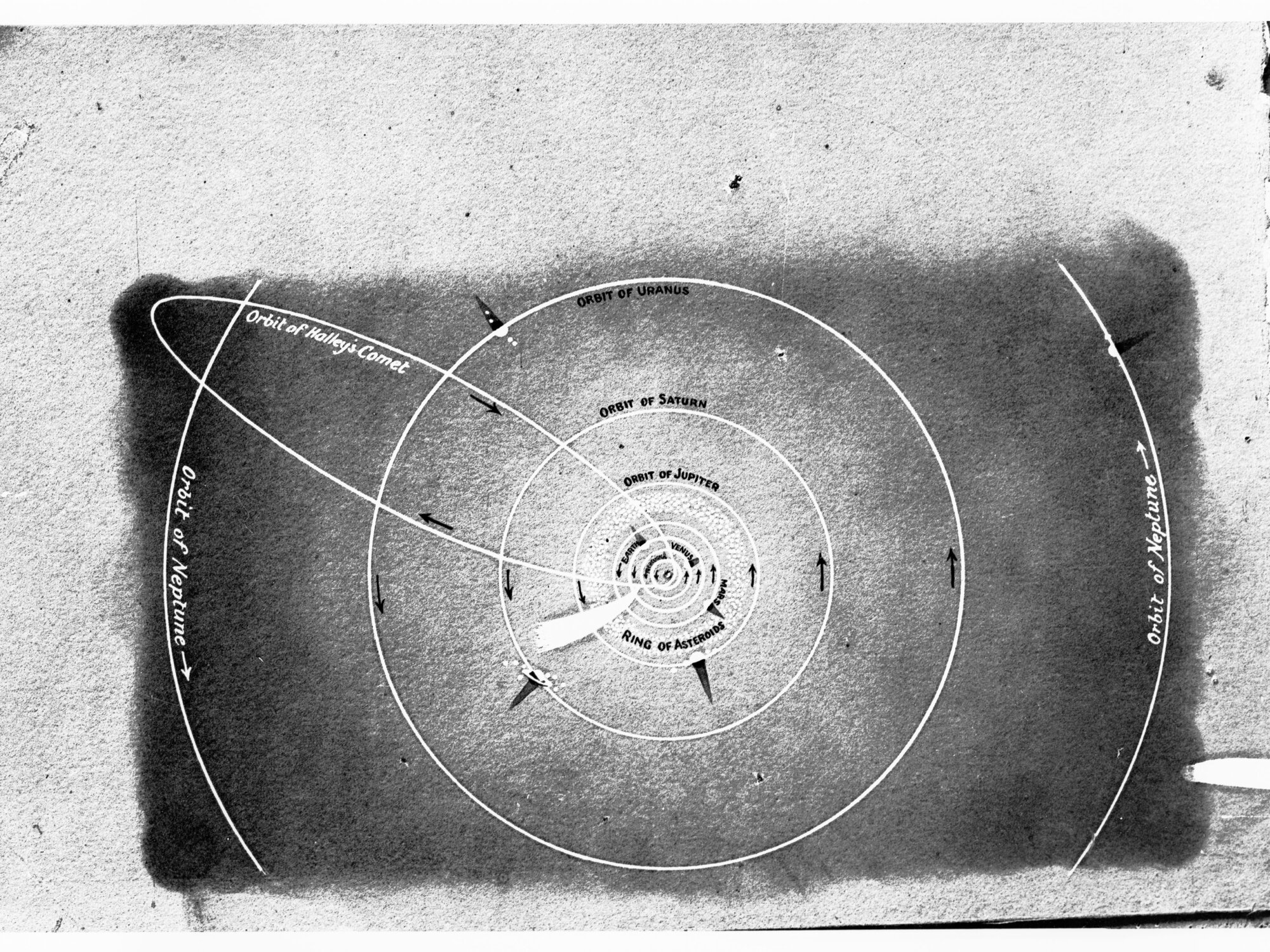 Orbit of Neptune and Halley's Comet
