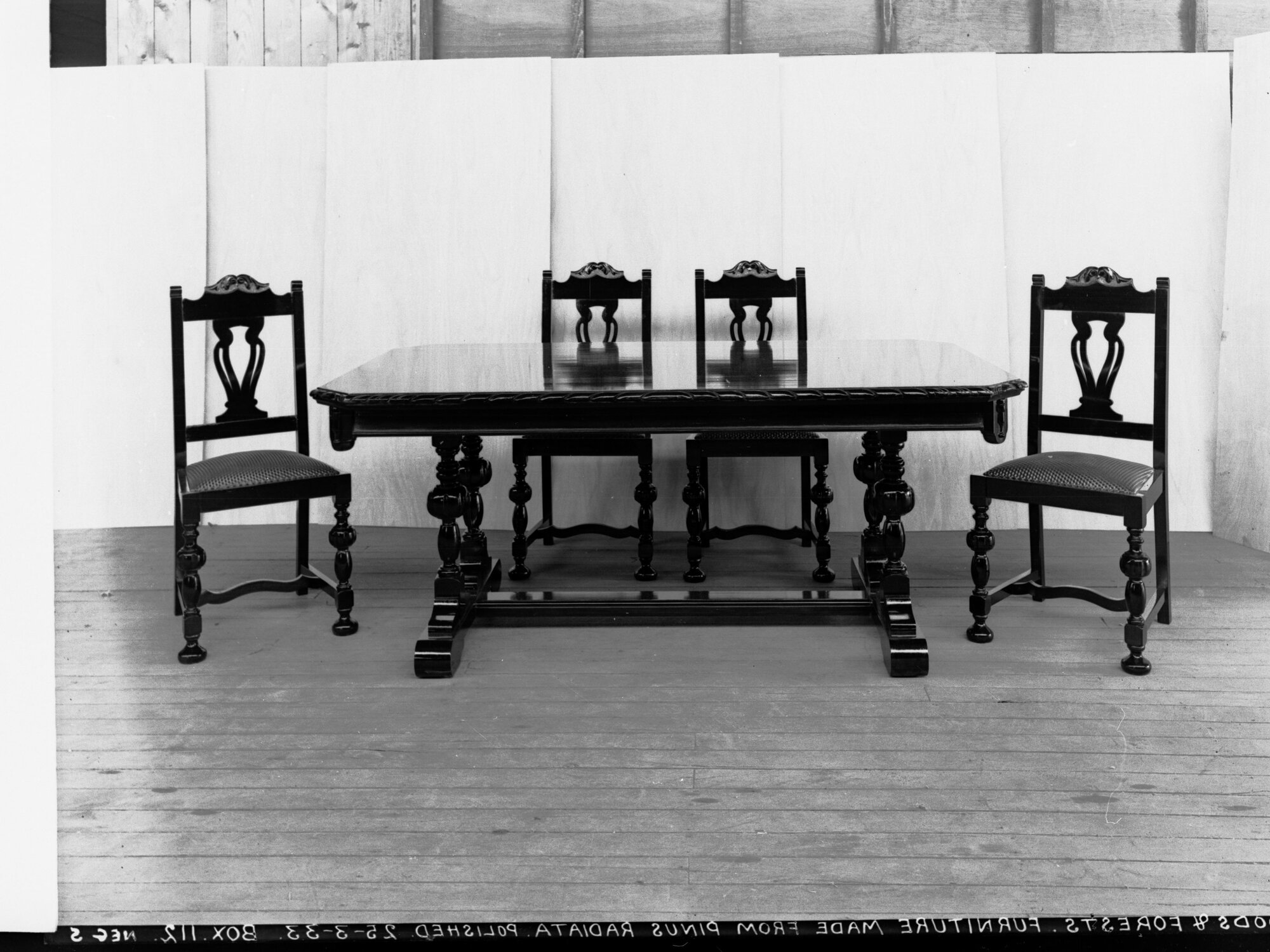 Table and Chairs Polished