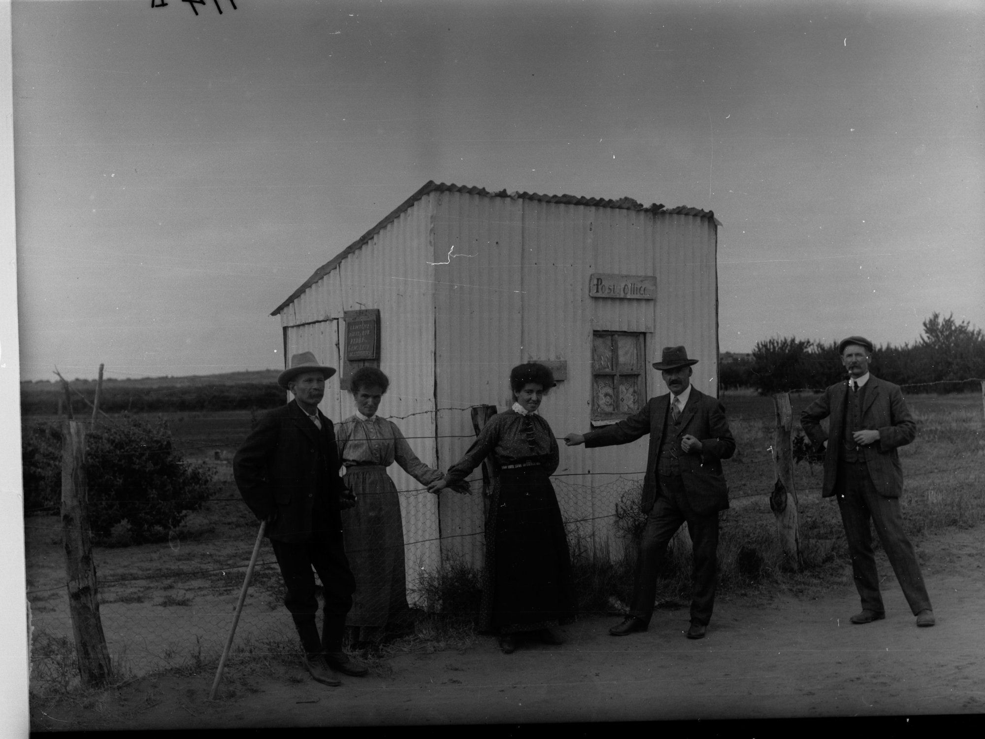 Kingston post office showing two women and three men in front