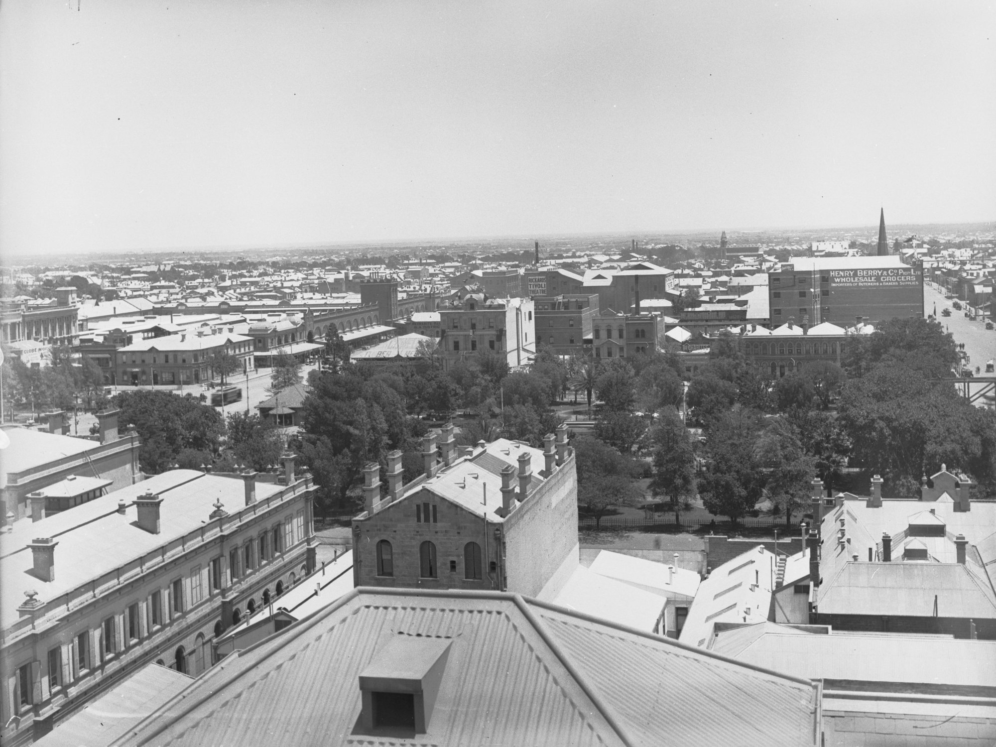 Adelaide City View - looking south-west across Victoria Square - circa 1916