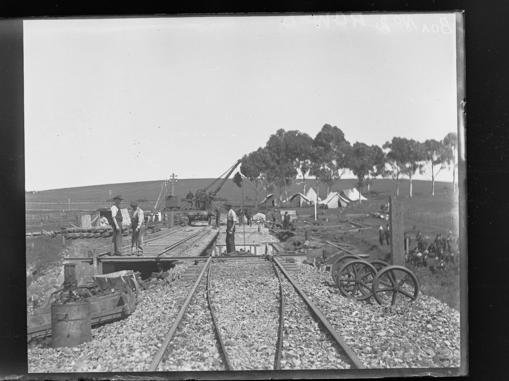 Construction of Railway Bridge over Allans Creek