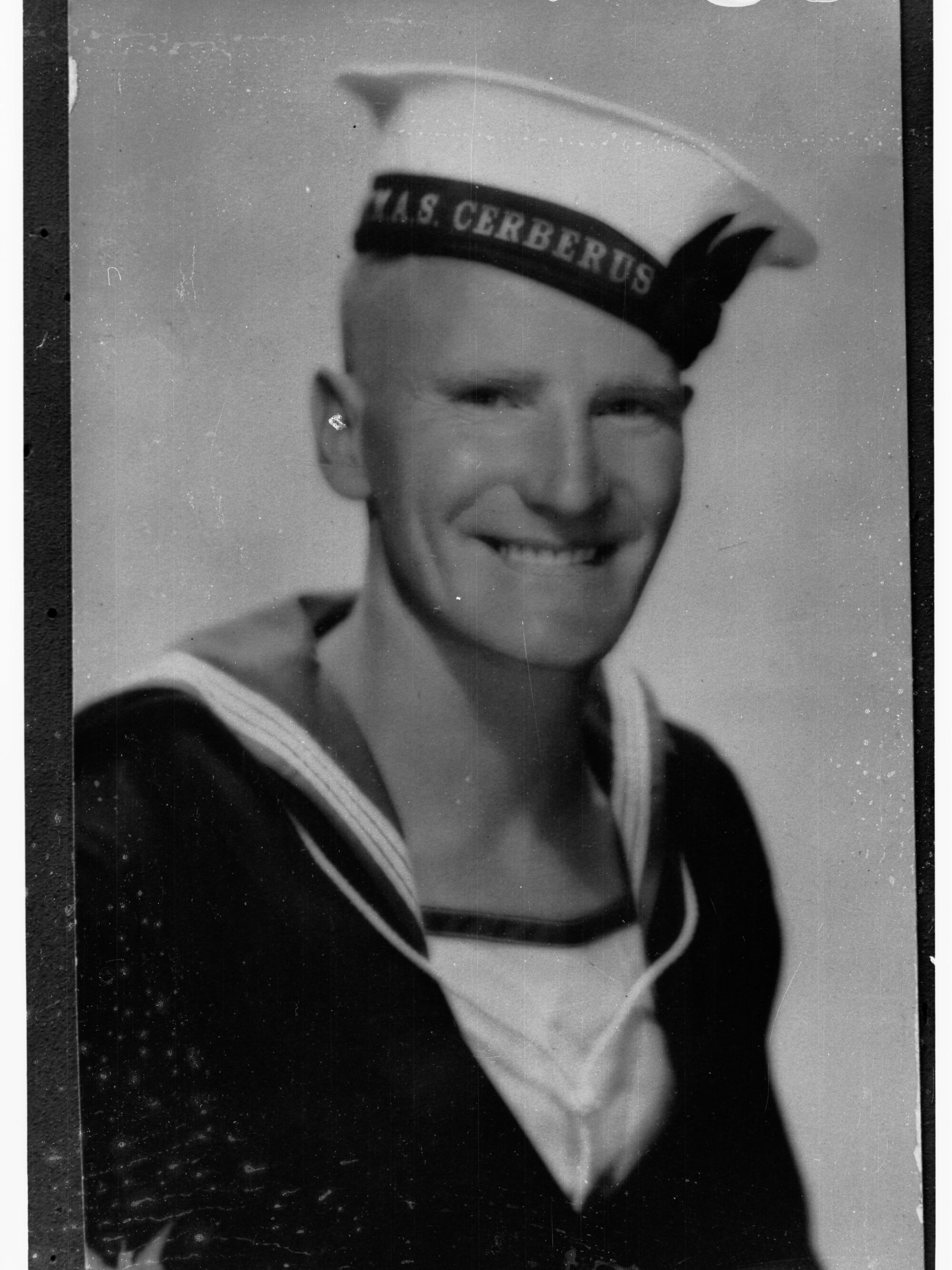 Portrait of man enlisted in Royal Australian Navy