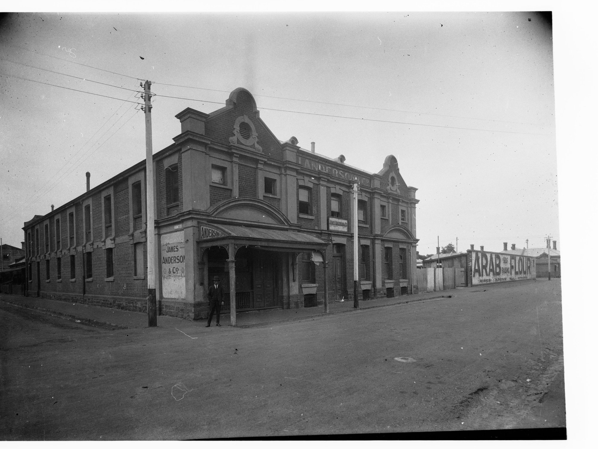 Historical building - Cardwell Street with Hume Street on the left - James Anderson &amp; Co.