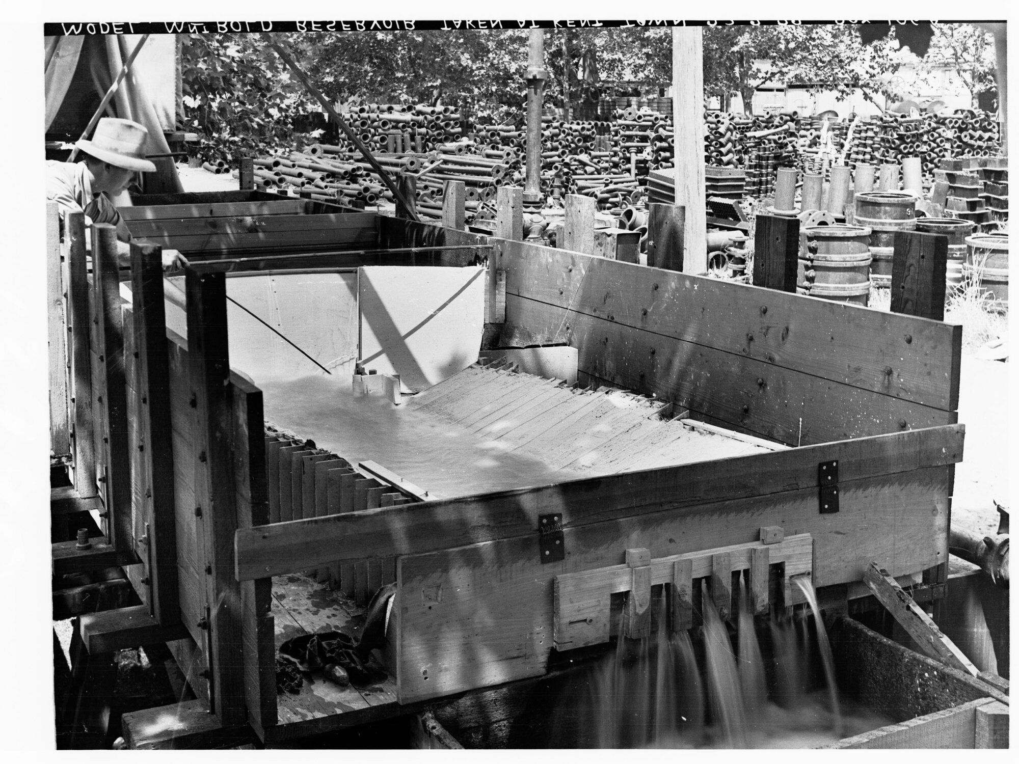 Model of Mount Bold Reservoir taken at Kent Town
