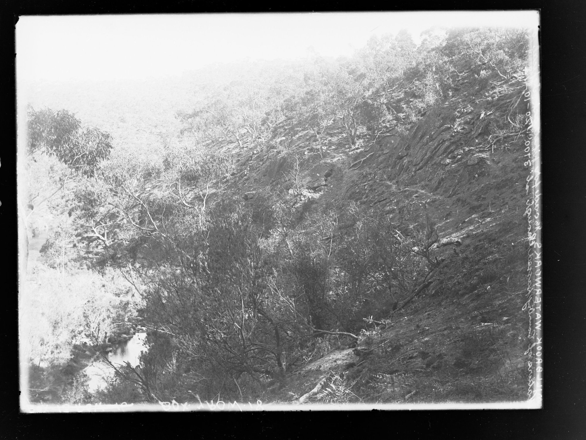 Millbrook Waterworks, South Australia, roadway for pipe track 
