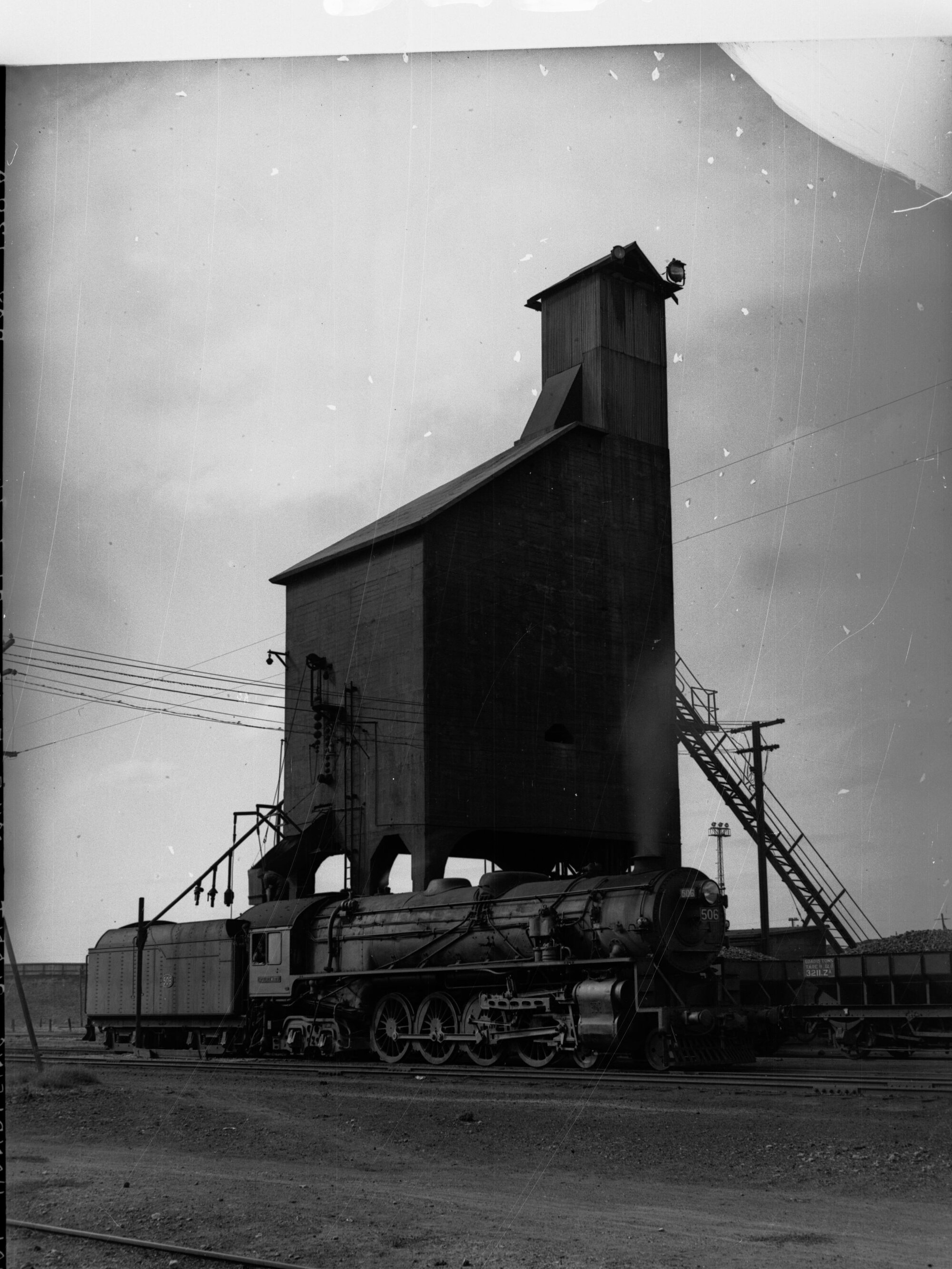 Locomotive Engine Outside Coal Handling Plant at Mile End