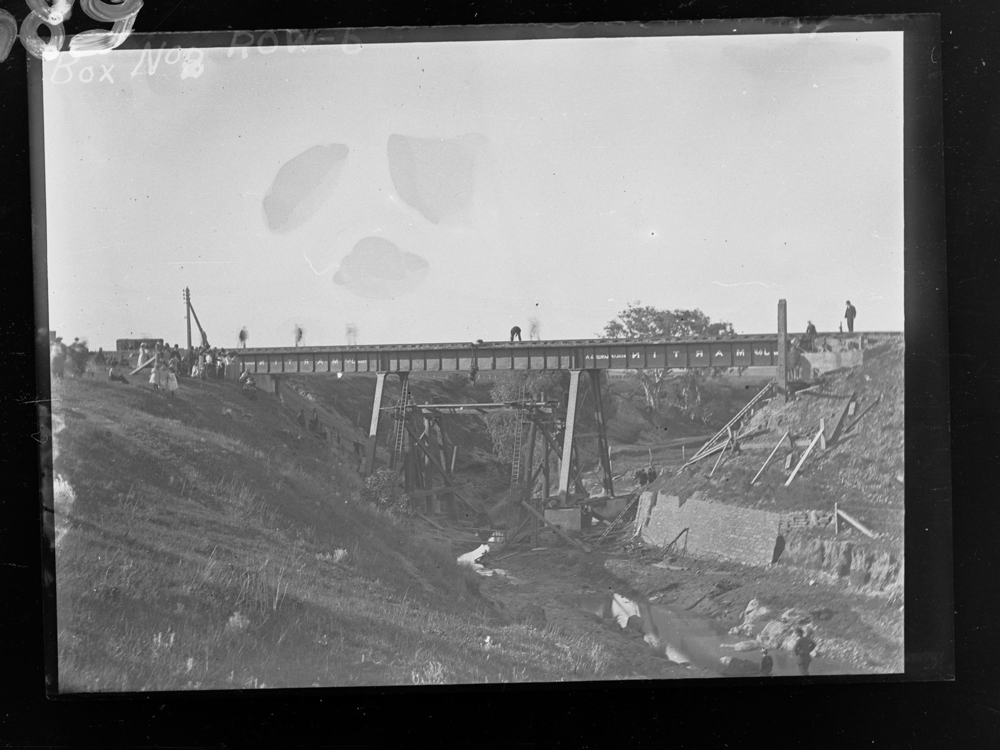 Construction of Railway Bridge over Allans Creek