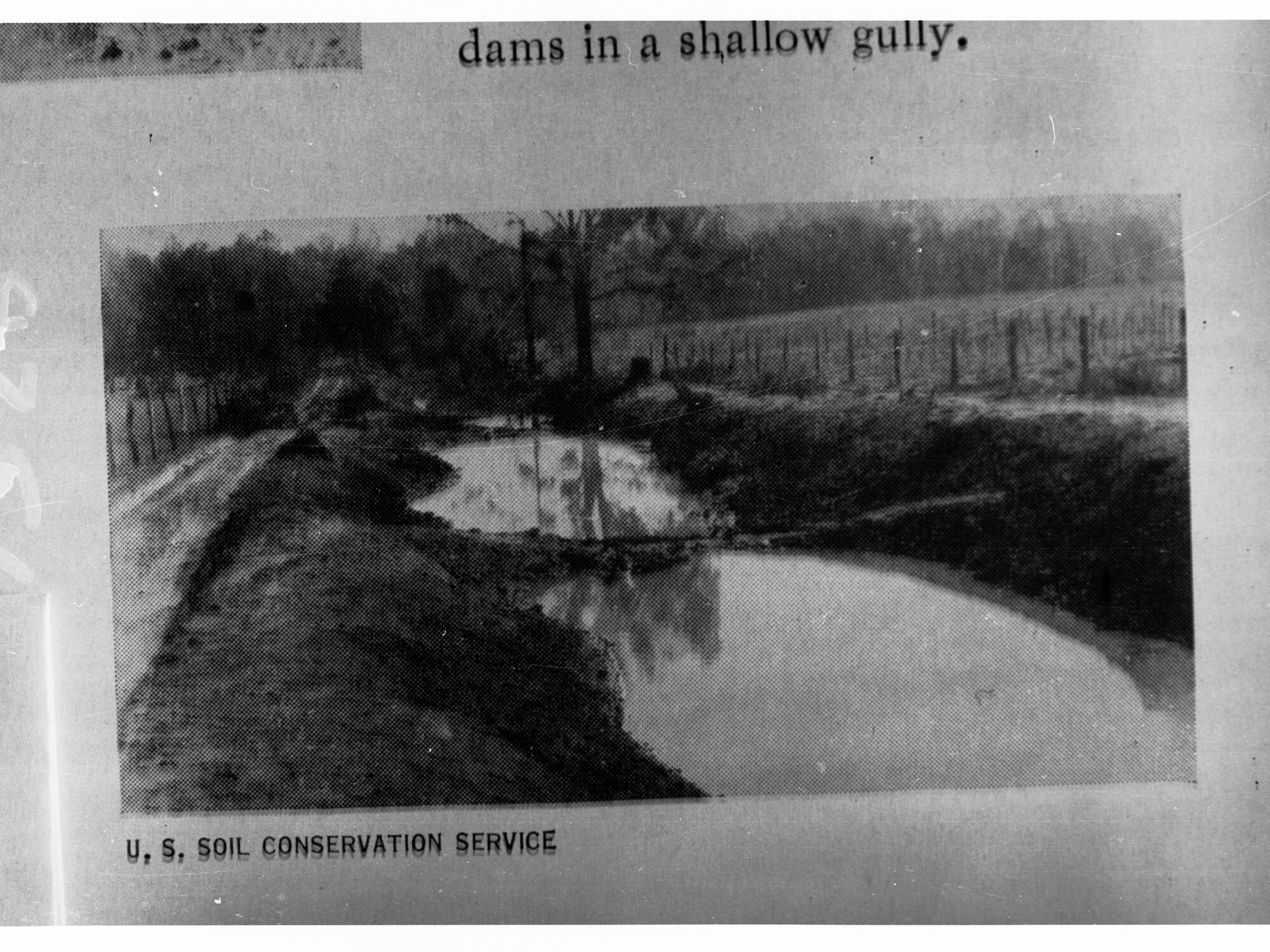 Soil Conservation Water Filled Ditch