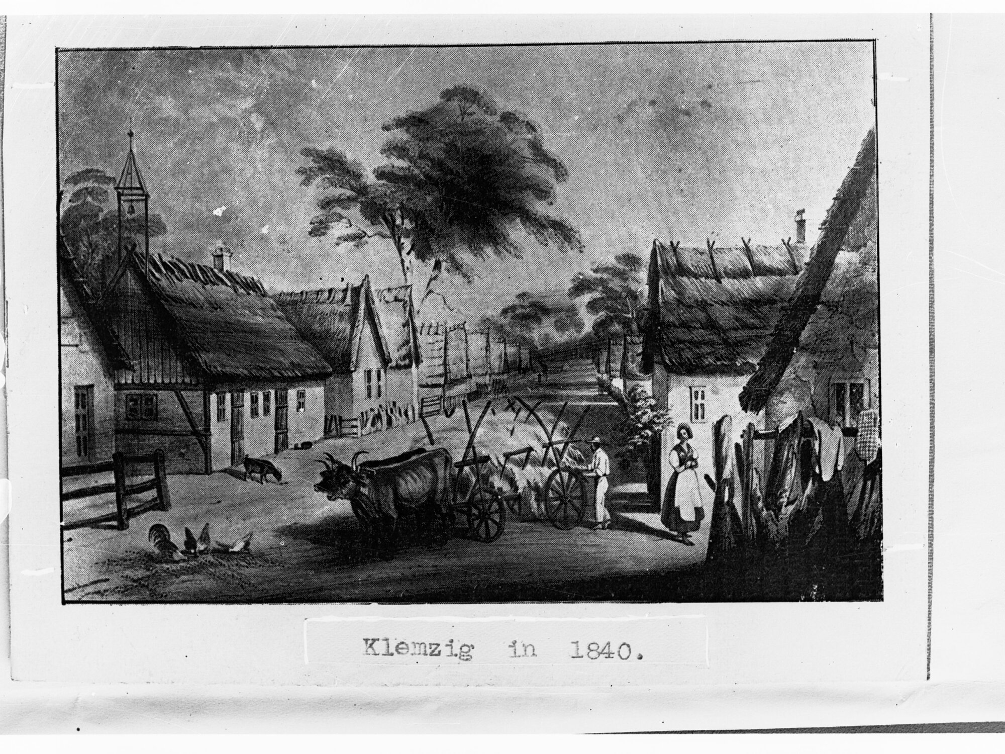 Klemzig in early times - A painting
