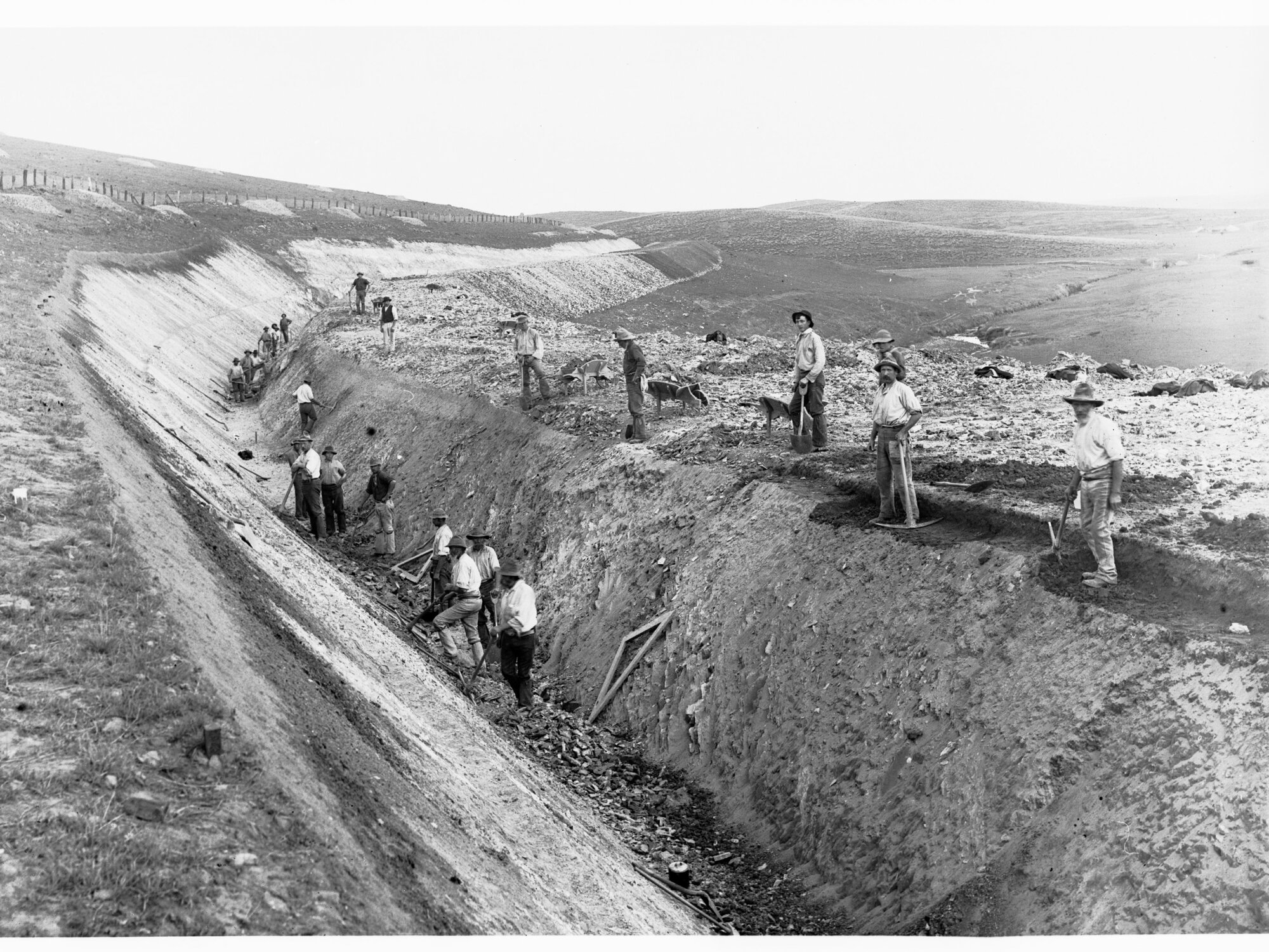 Bundaleer Reservoir Construction 1899