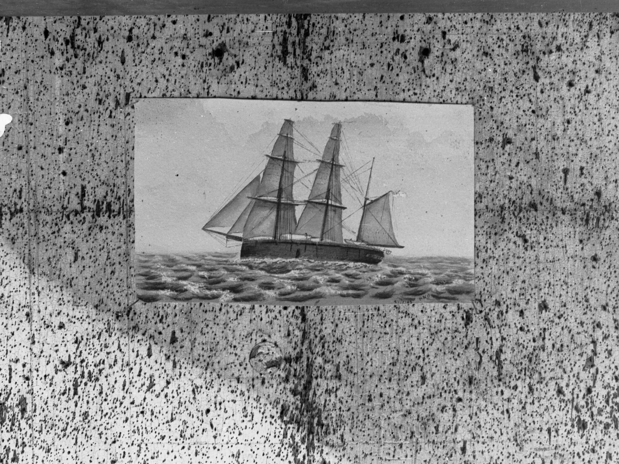 Sailing ship sketch