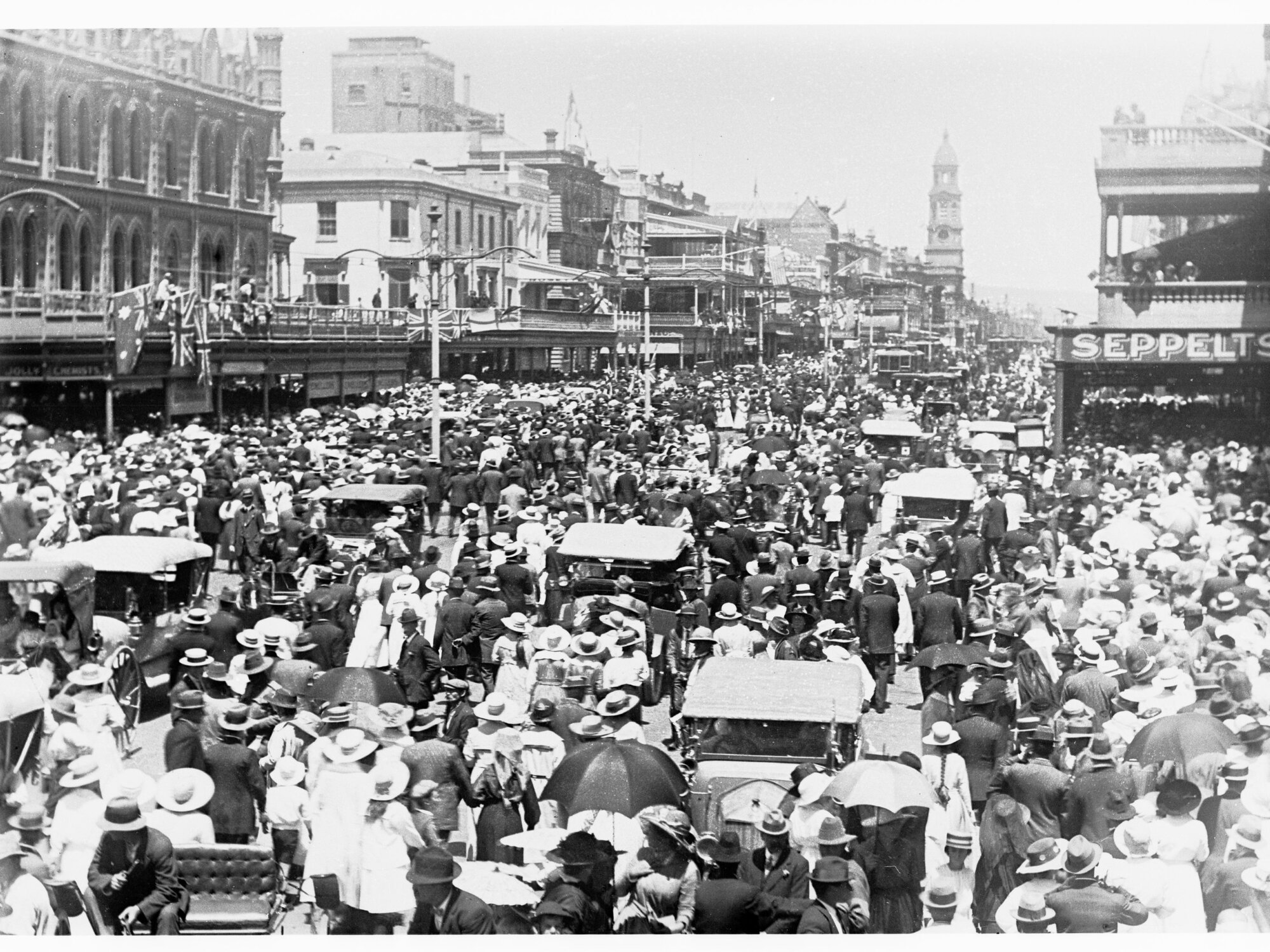 Peace Day Celebrations,  King William Street