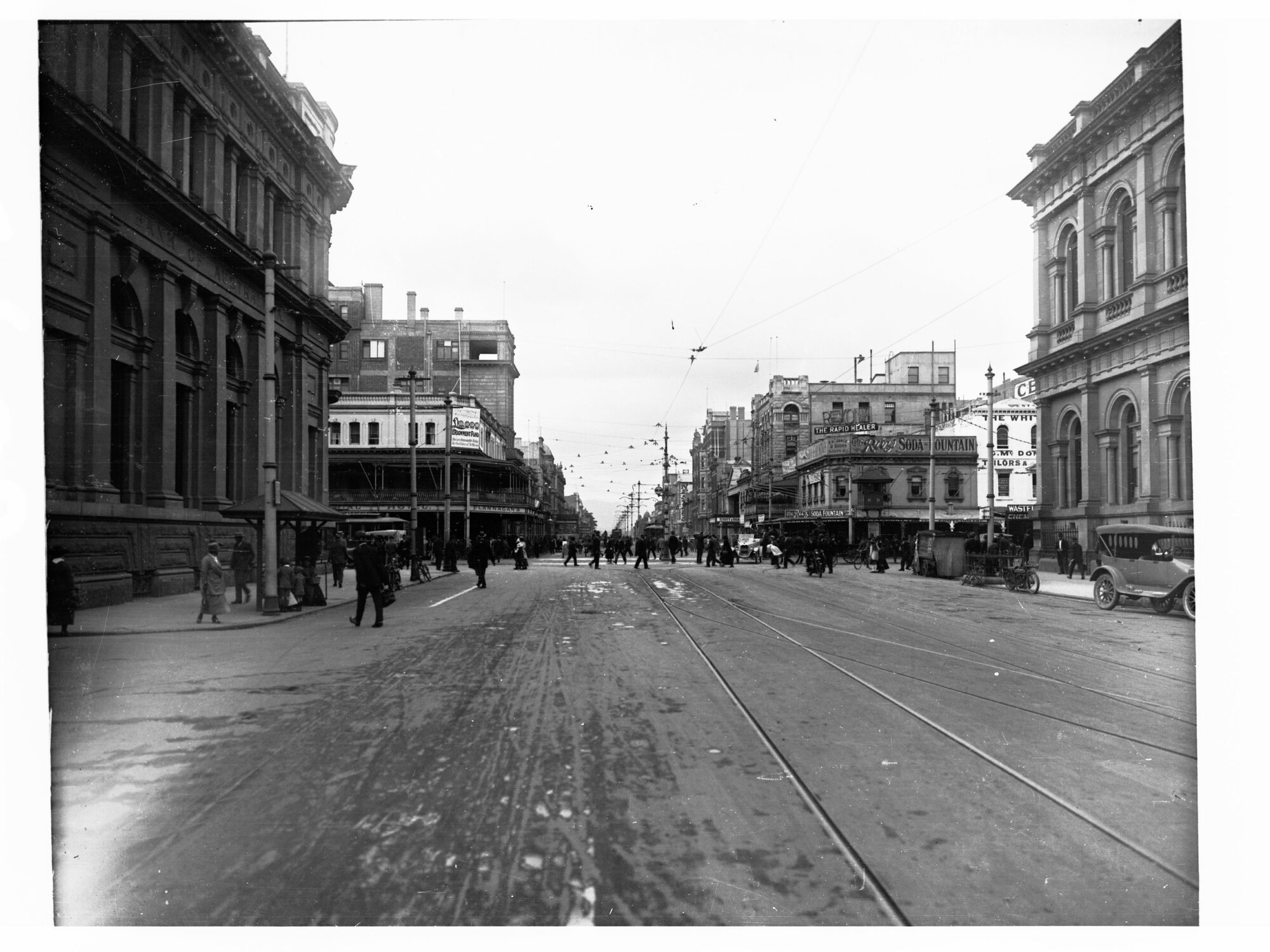 Grenfell Street Looking East From Currie Street Across King William Street