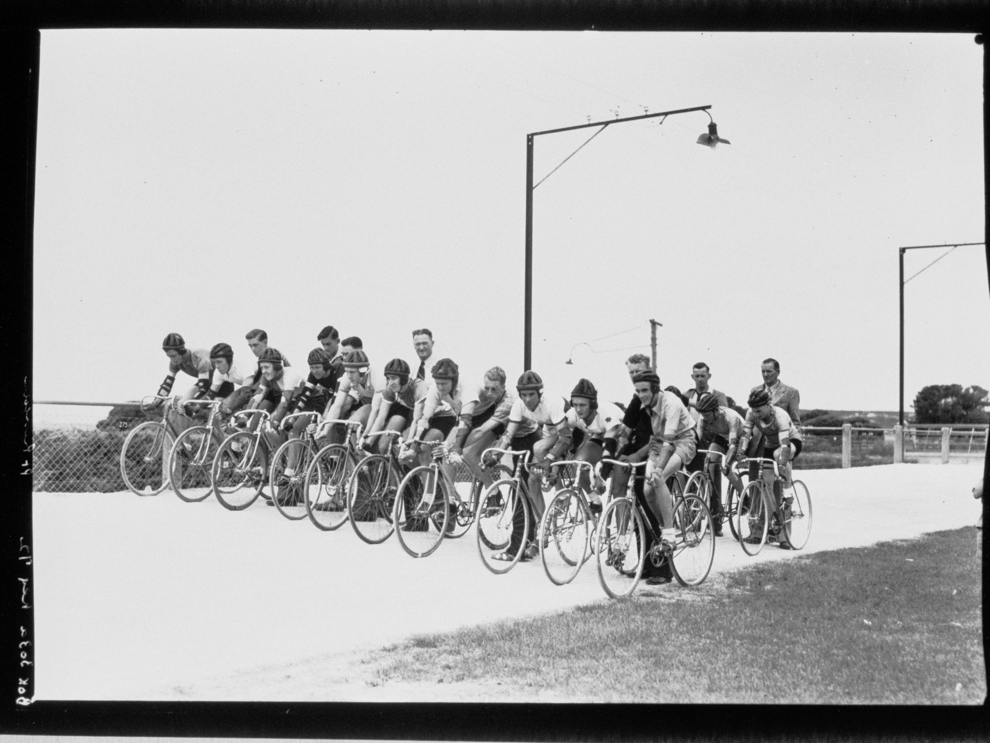 Cyclists Racing