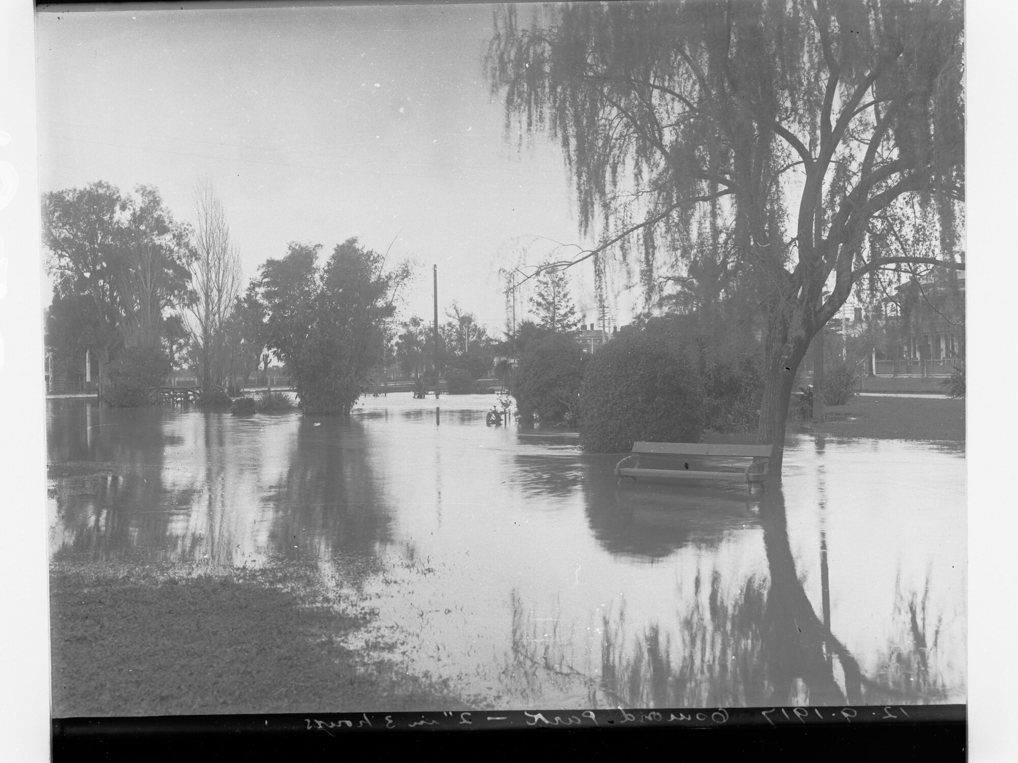 Flooding at Osmond Park, Adelaide 1917