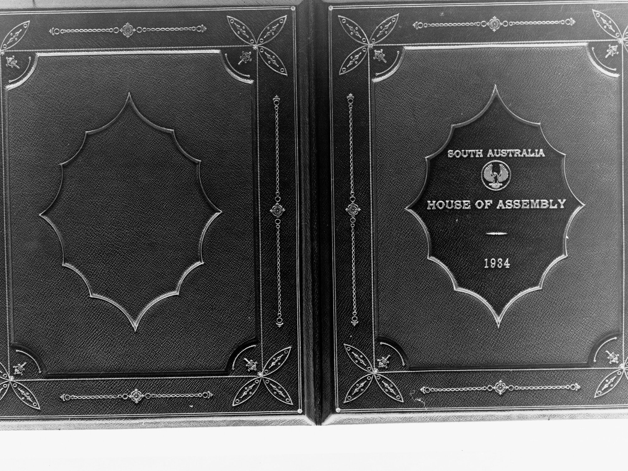 Front and Back Cover - Welcoming Address to Duke of Gloucester by House of Assembly