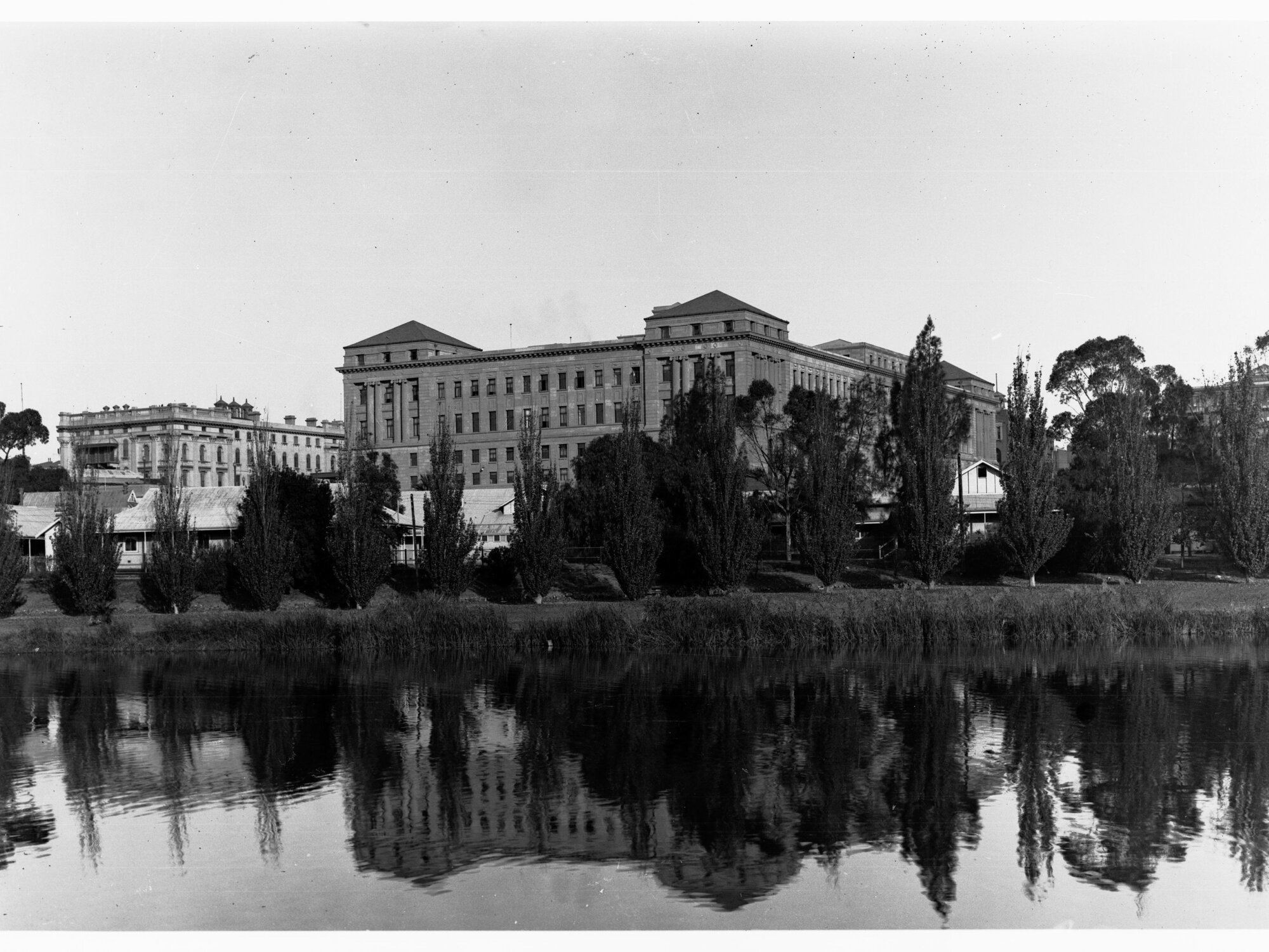Adelaide Railway Station across the River Torrens
