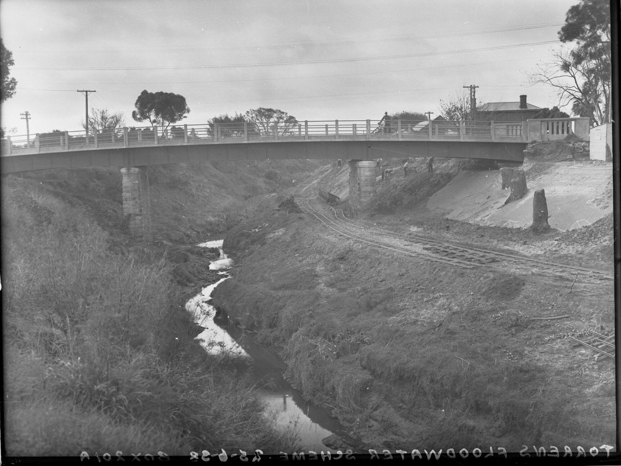 Torrens Floodwater Scheme Showing Bridge