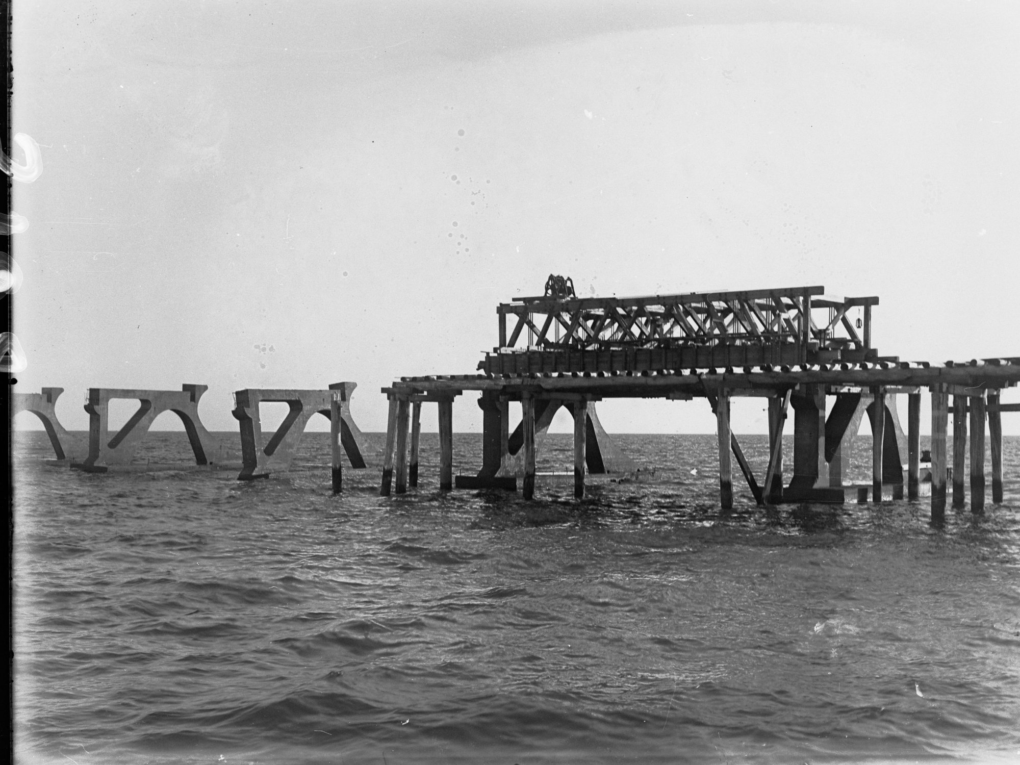 View showing Glenelg breakwater