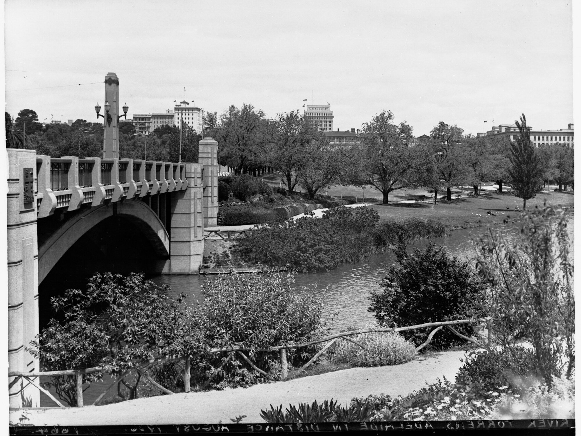 River Torrens Showing City Bridge