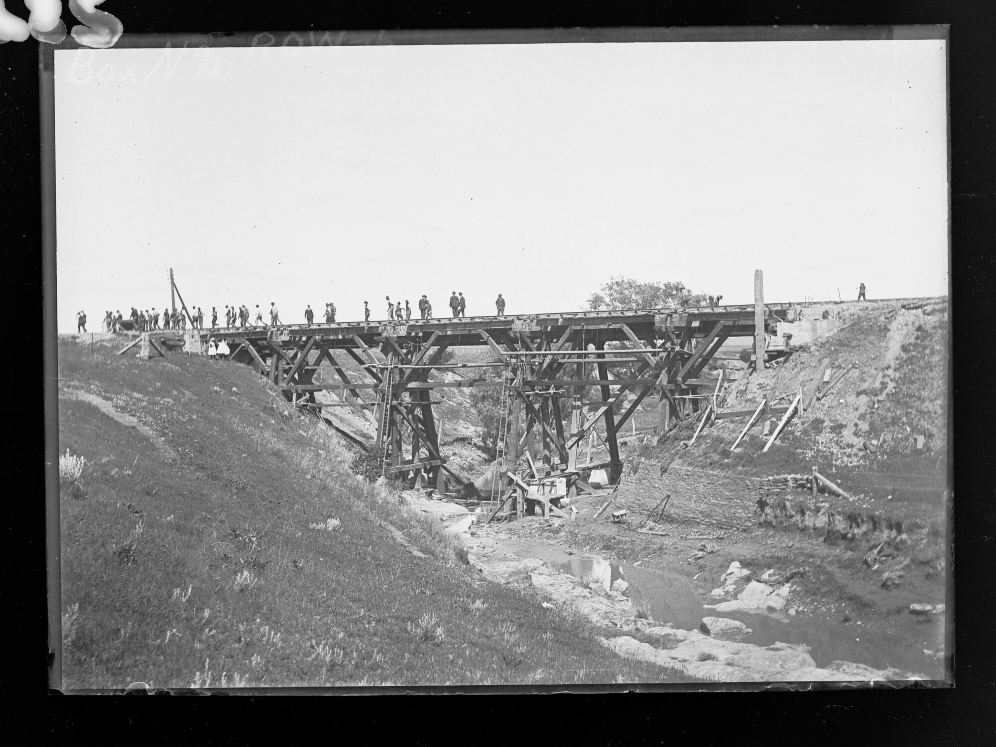 Construction of Railway Bridge over Allans Creek