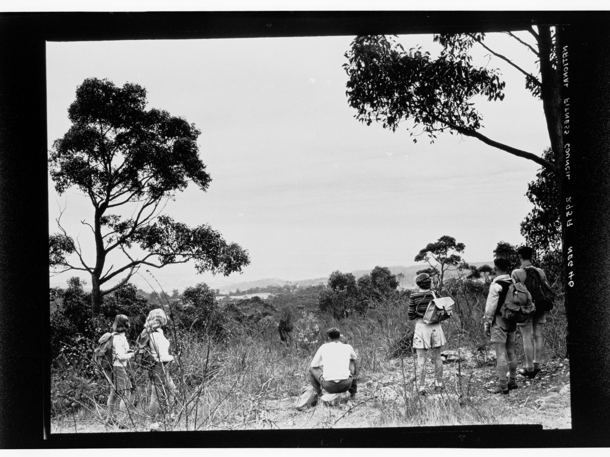 National Fitness Council - people with backpacks standing on a hill