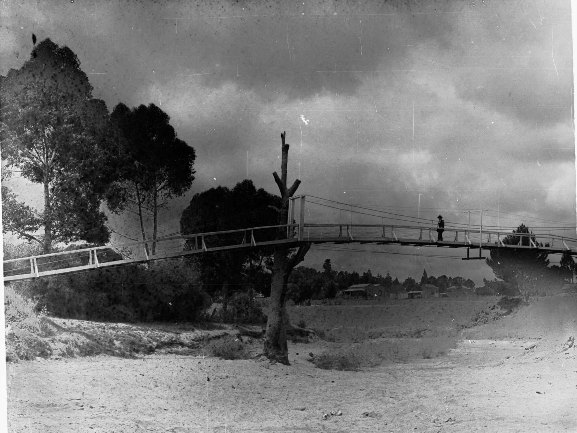 Ford from Gawler to Willaston with bridge crossing and cottages in background