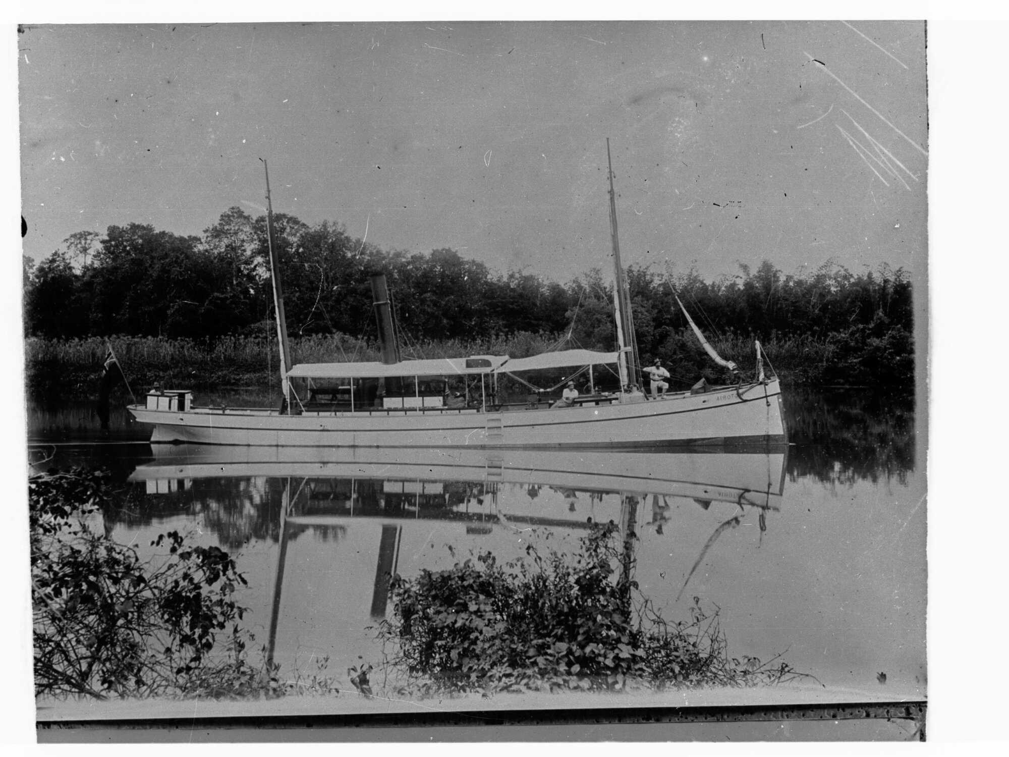 Boat on river in Darwin, Northern Territory